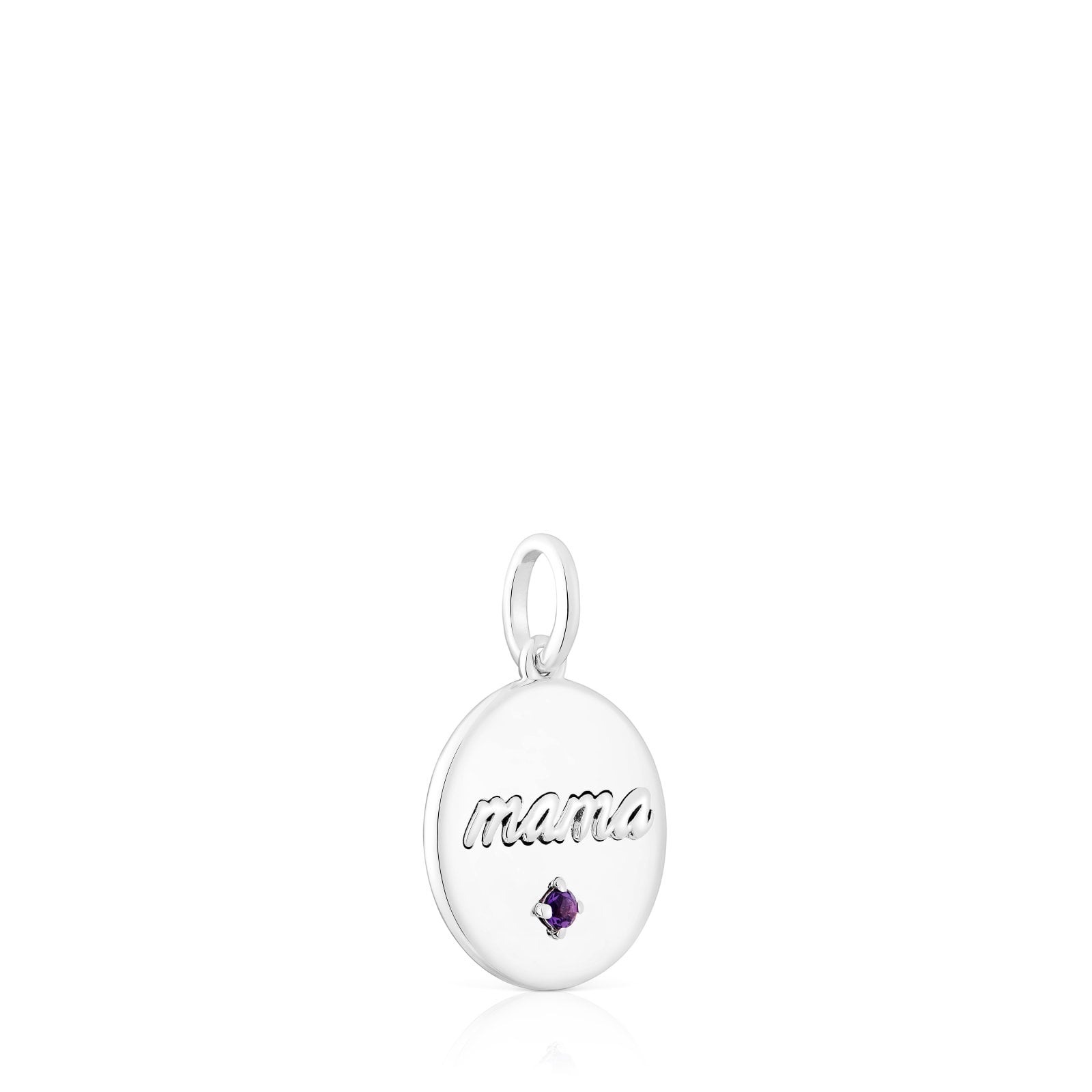COLGANTE MEDALLA MAMA DE PLATA Y AMATISTA TOUS MAMA - 2