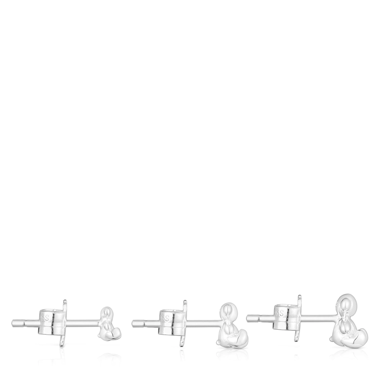 PACK DE PENDIENTES DE PLATA OSO BOLD BEAR - 2