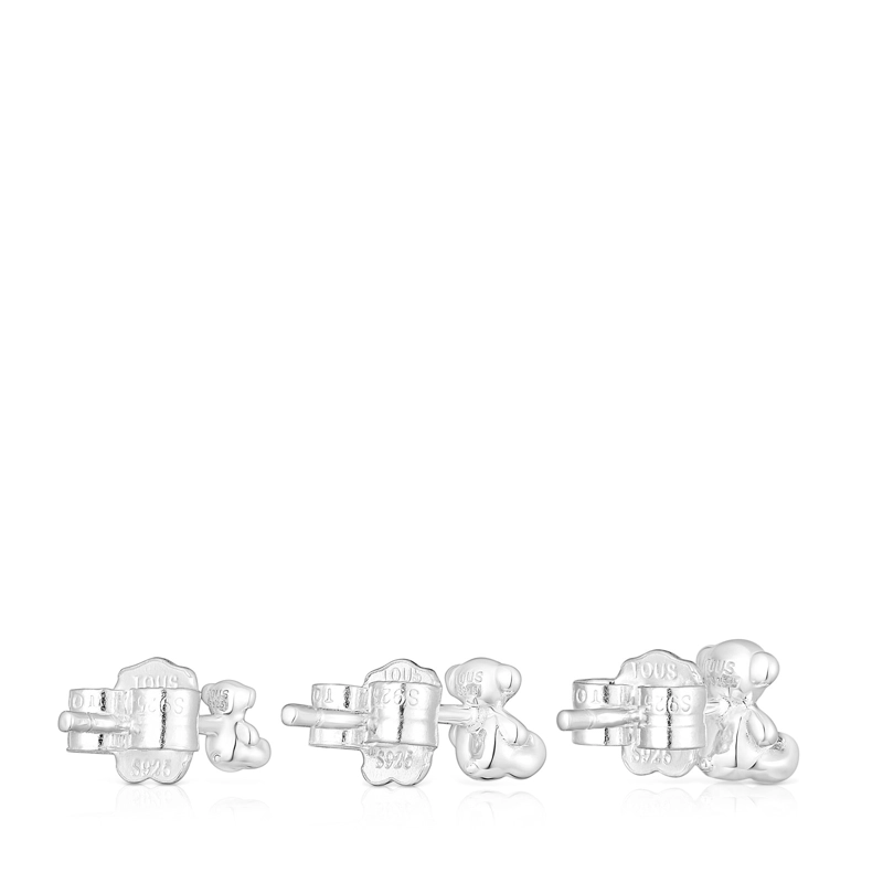 PACK DE PENDIENTES DE PLATA OSO BOLD BEAR - 3