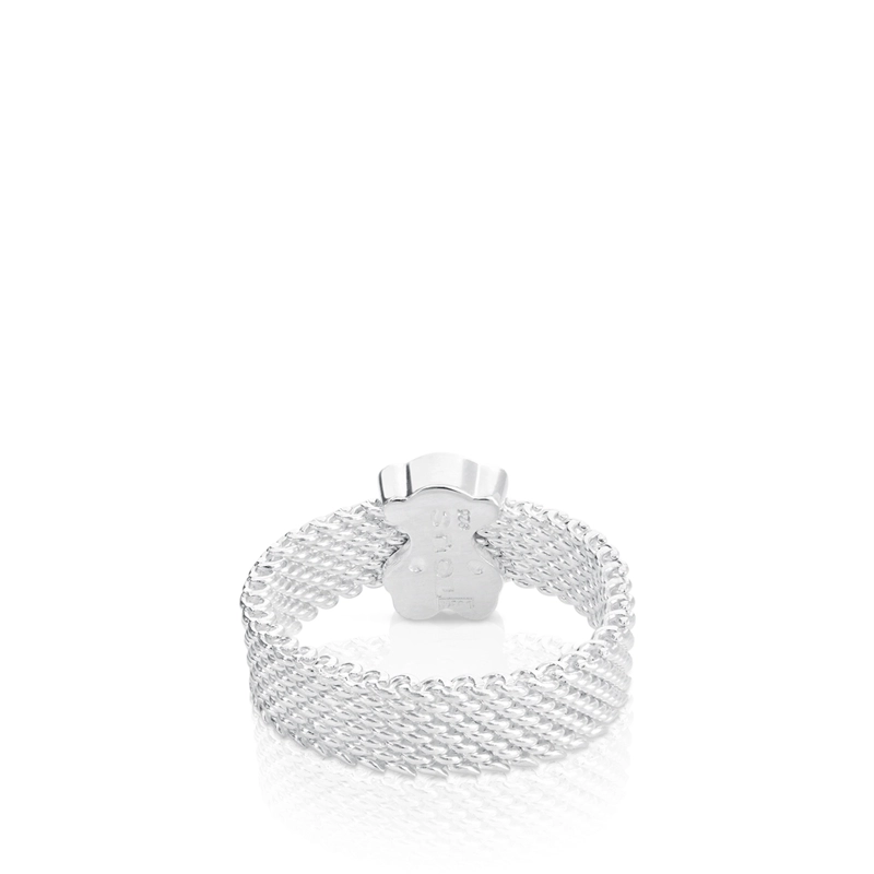 ANILLO DE PLATA MOTIVO OSO ESTRECHO SWEET DOLLS - 3