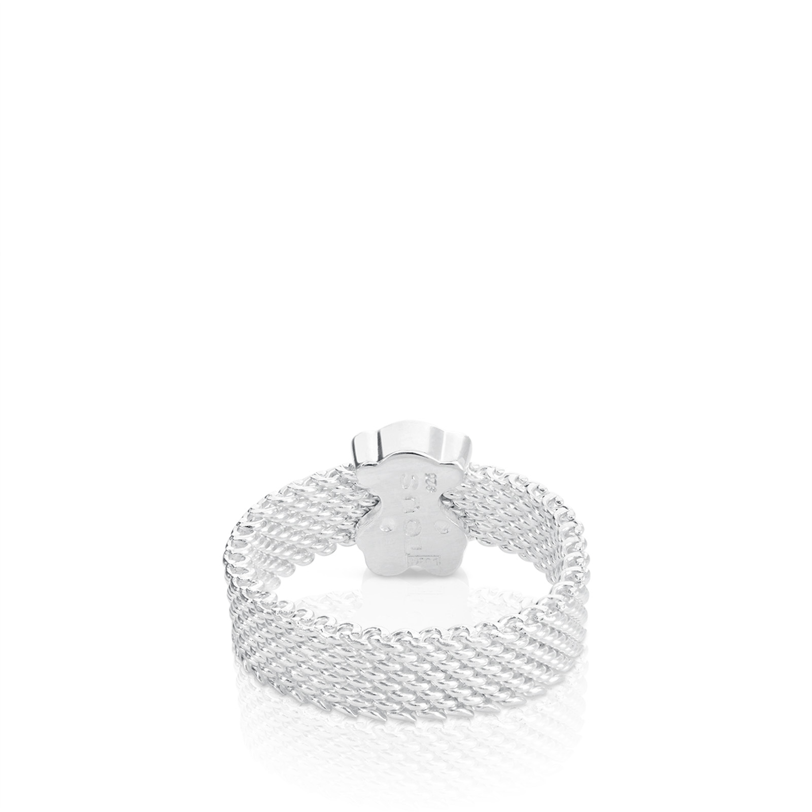 ANILLO DE PLATA MOTIVO OSO ESTRECHO SWEET DOLLS - 3