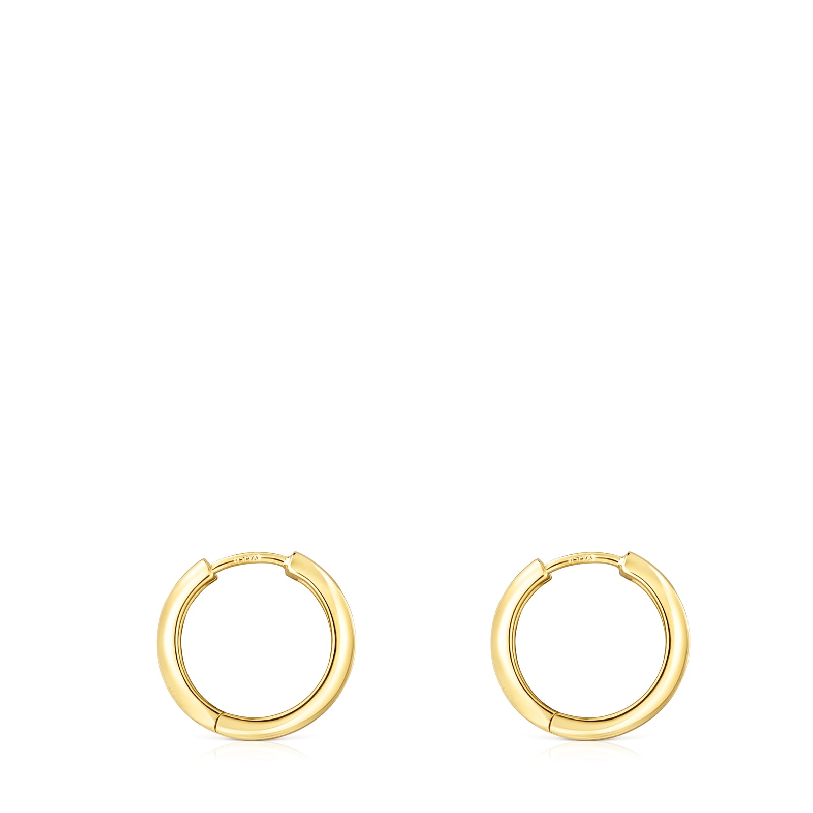 ARETES CON BAÑO DE ORO 18 KT SOBRE PLATA TOUS BASICS - 2