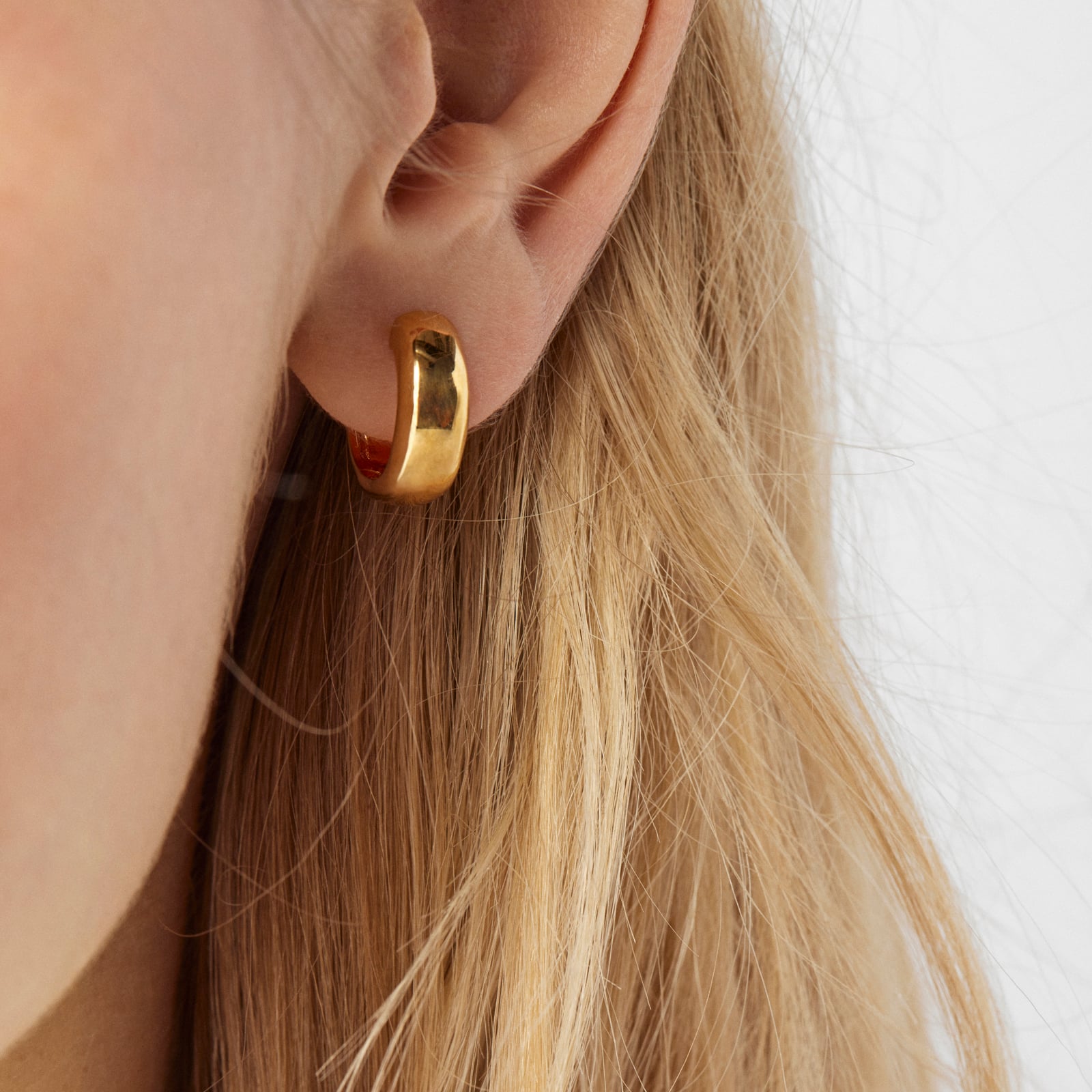 ARETES CON BAÑO DE ORO 18 KT SOBRE PLATA TOUS BASICS - 4