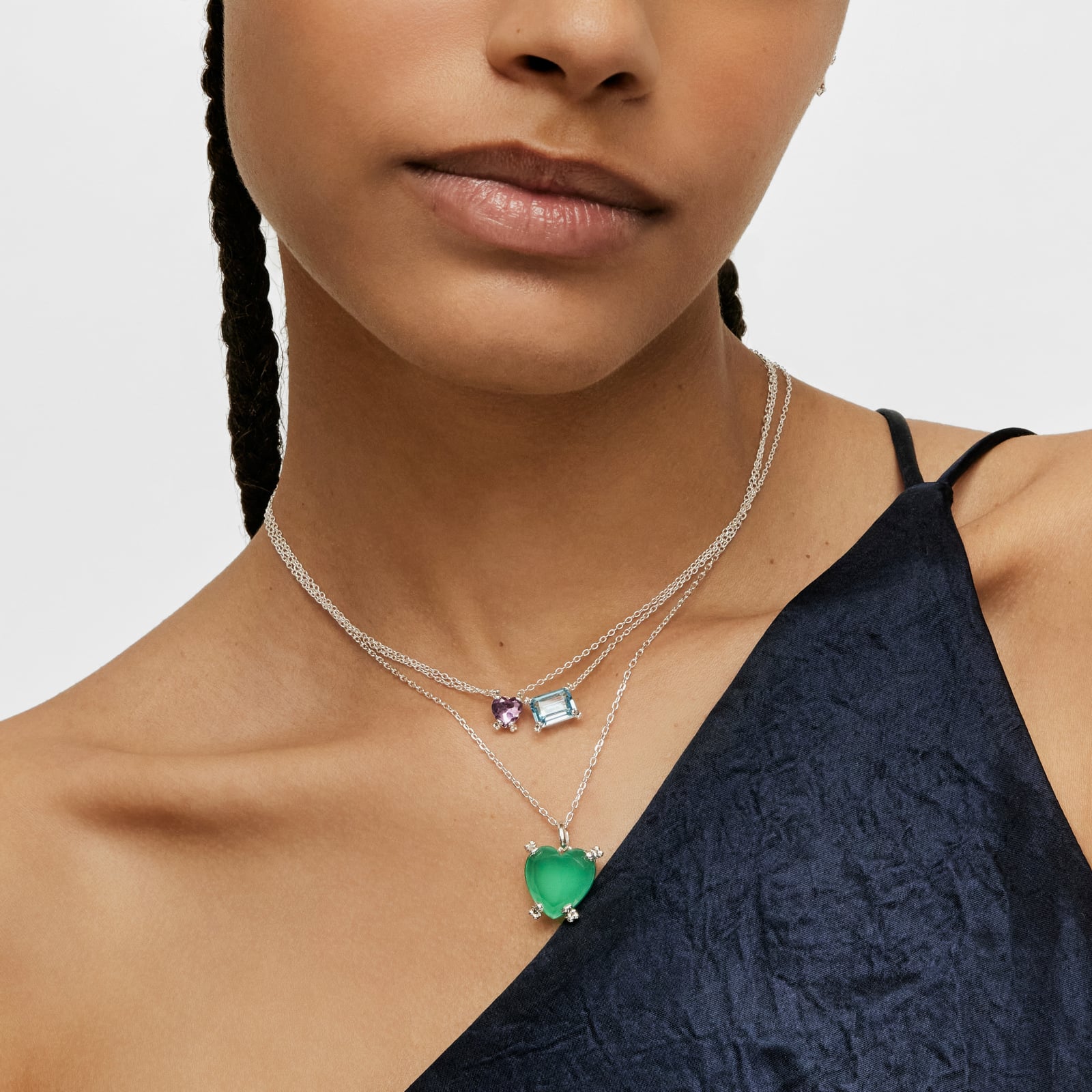 COLLAR DE PLATA Y TOPACIO COLOR PILLS - 9