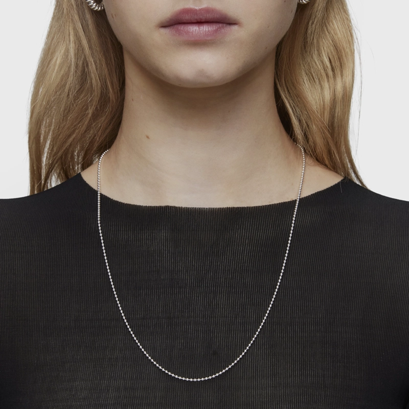GARGANTILLA DE PLATA CON BOLAS 60 CM TOUS BASICS - 3