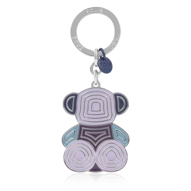 LLAVERO BOLD BEAR AZUL-PLATA - 1