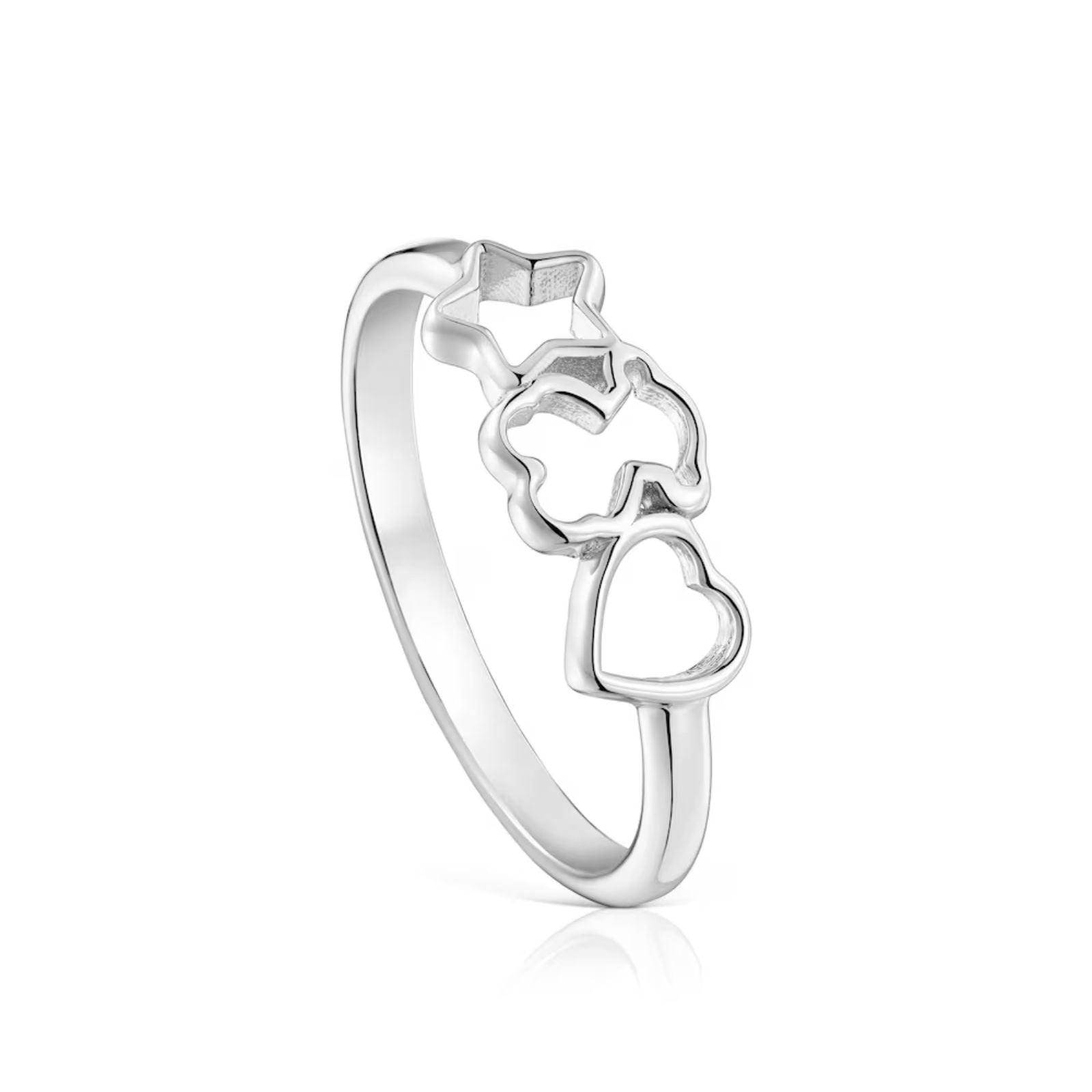 ANILLO PLATA TOUS MOTIVOS TALLA 14 - 1