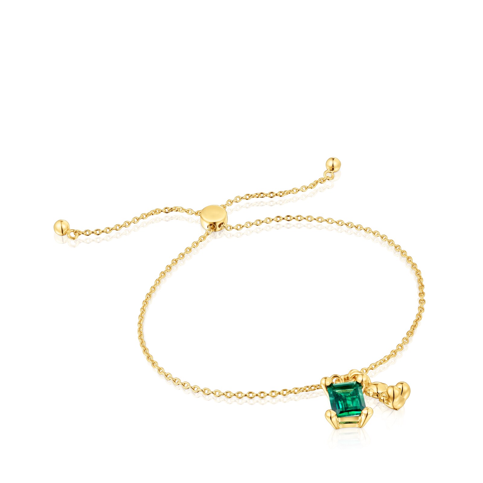 PULSERA PLATA 1ªLEY BAÑO LGG GEMA OSO - 1