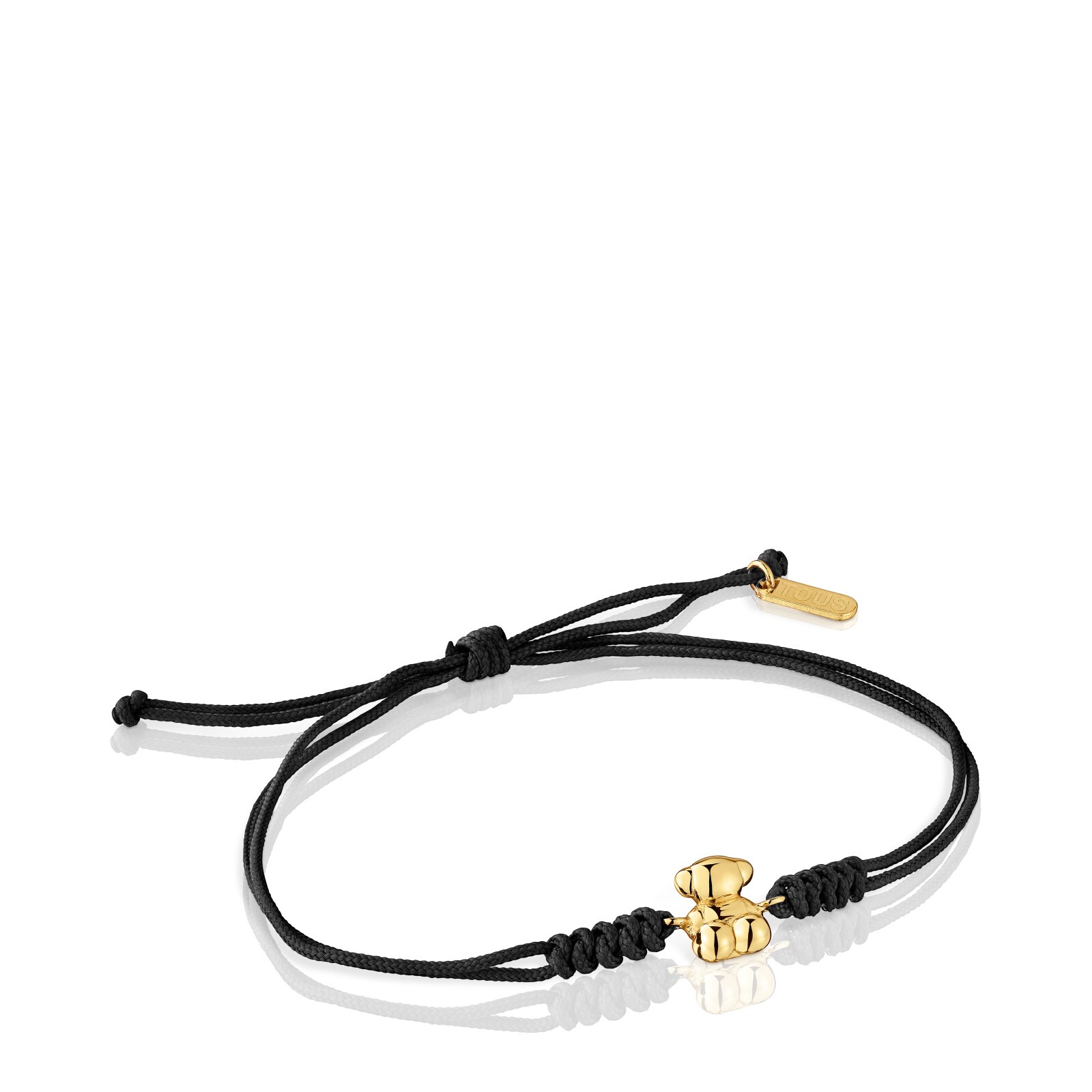 PULSERA ORO 1ªLEY OSO 6.8MM NYLON NEGRO - 1