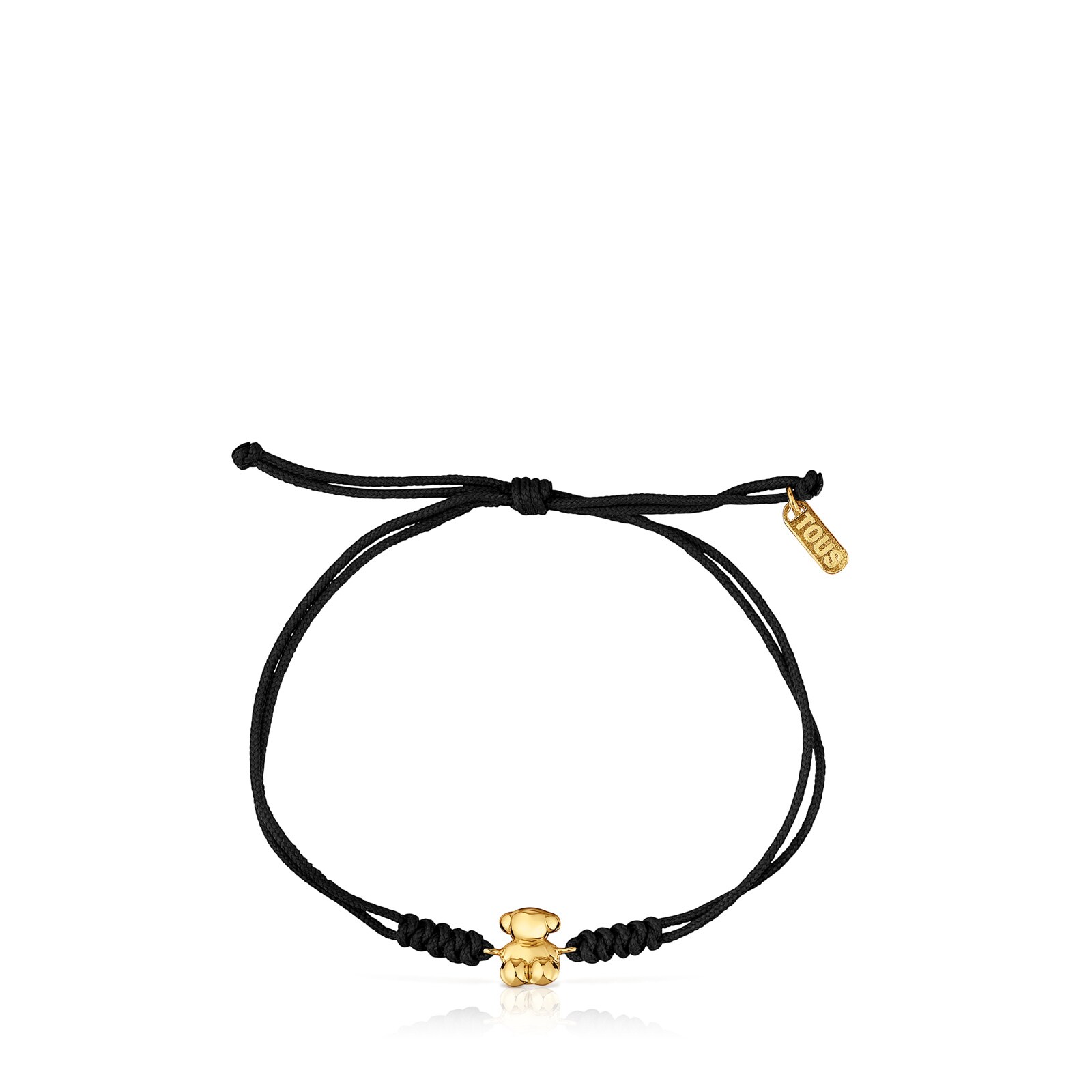 PULSERA ORO 1ªLEY OSO 6.8MM NYLON NEGRO - 2