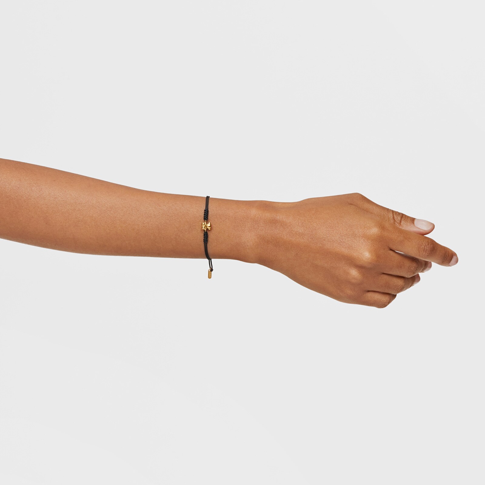 PULSERA ORO 1ªLEY OSO 6.8MM NYLON NEGRO - 5