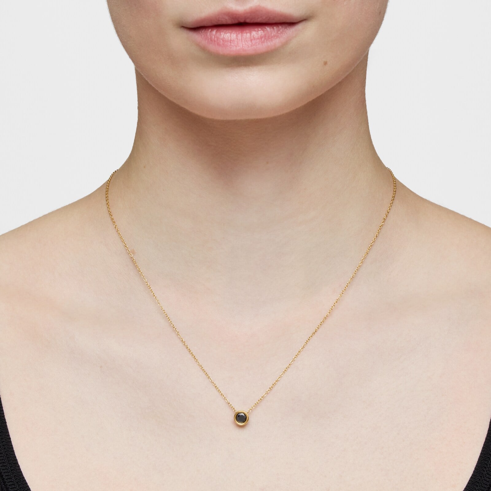 COLLAR GARG. PLATA 1ªLEY BAÑO ESPINELA 45CM - 5