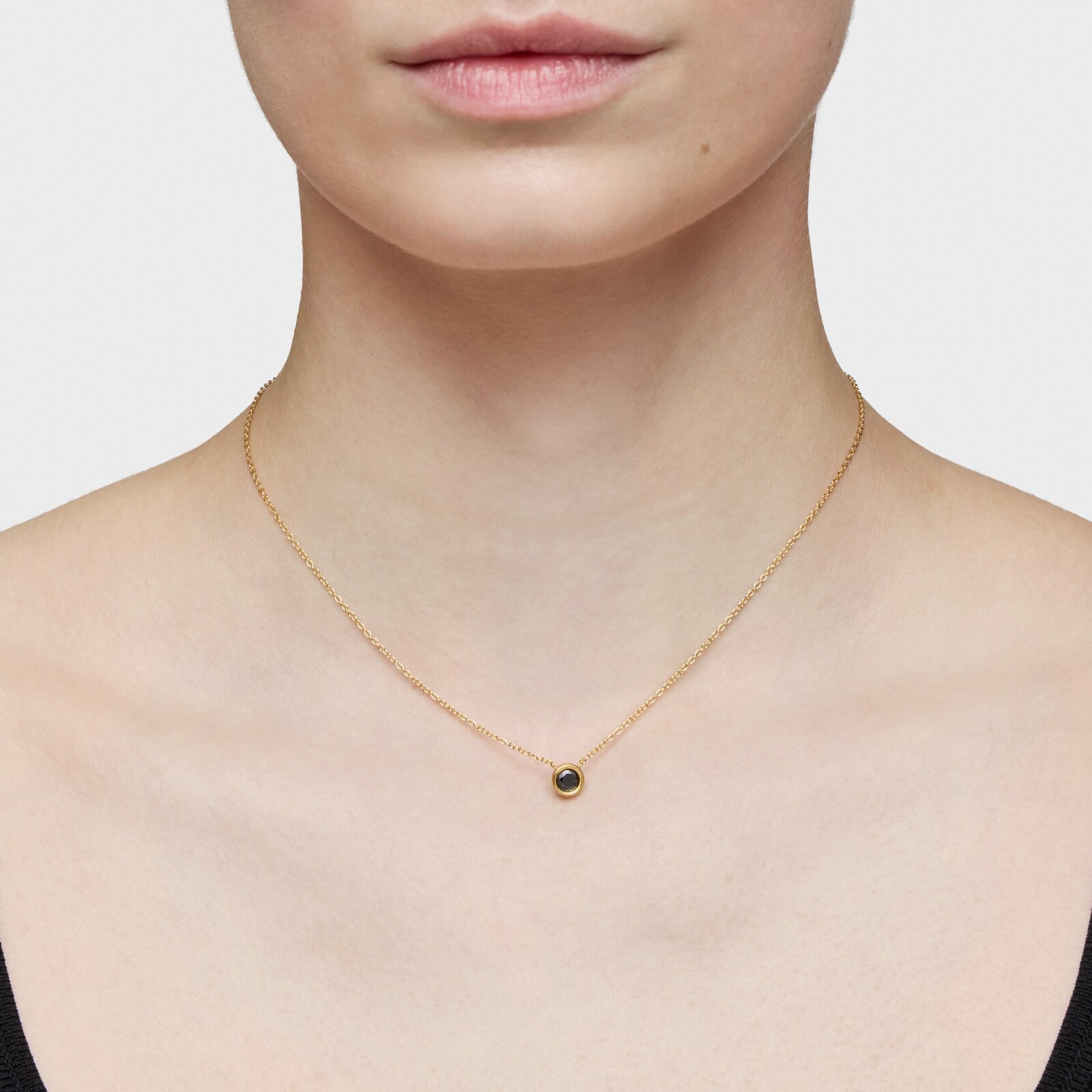 COLLAR GARG. PLATA 1ªLEY BAÑO ESPINELA 45CM - 6