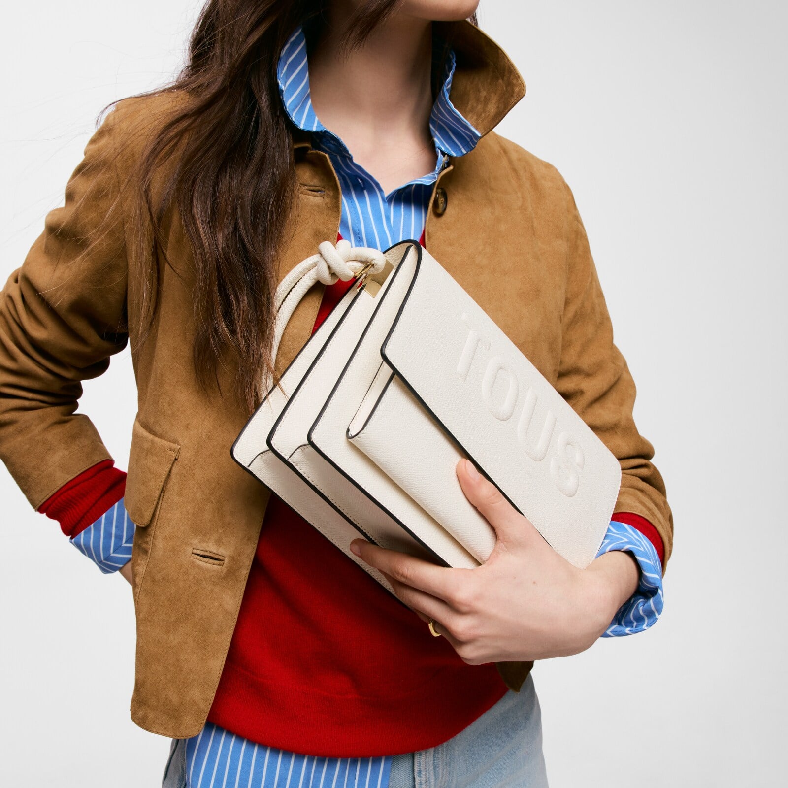 BOLSO BANDOLERA M. AUDREE T LA RUE NEW BEIGE - 4