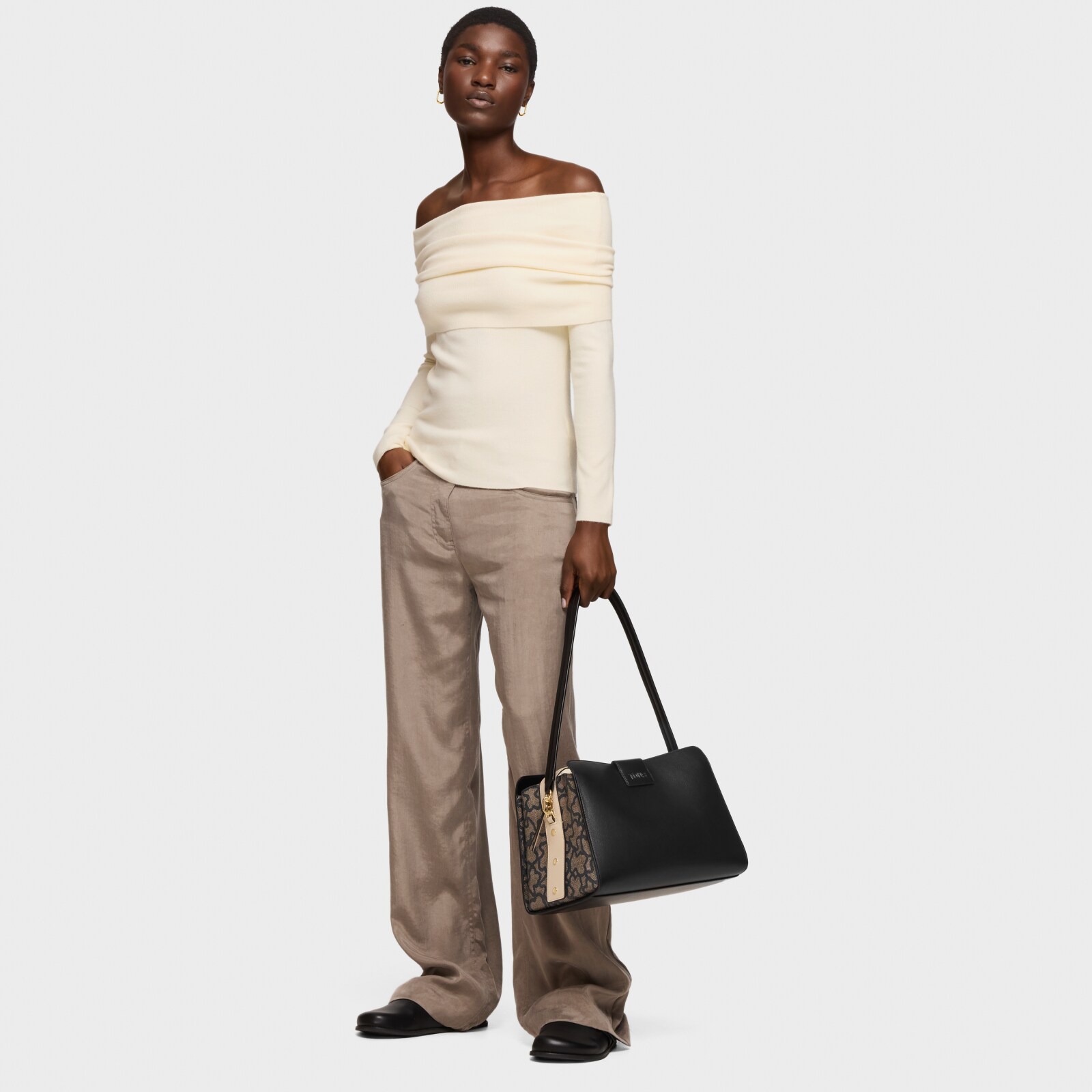 BOLSO CITY M. KAOS TOUS MUJER DE ICON NEGRO - 6