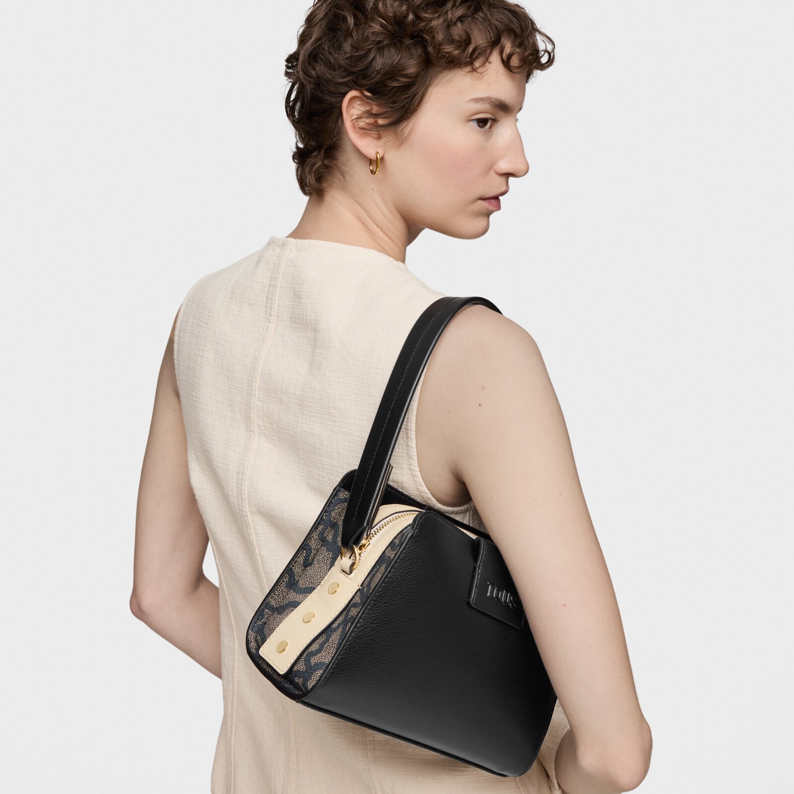 BOLSO CITY S. KAOS TOUS MUJER DE ICON NEGRO - 4