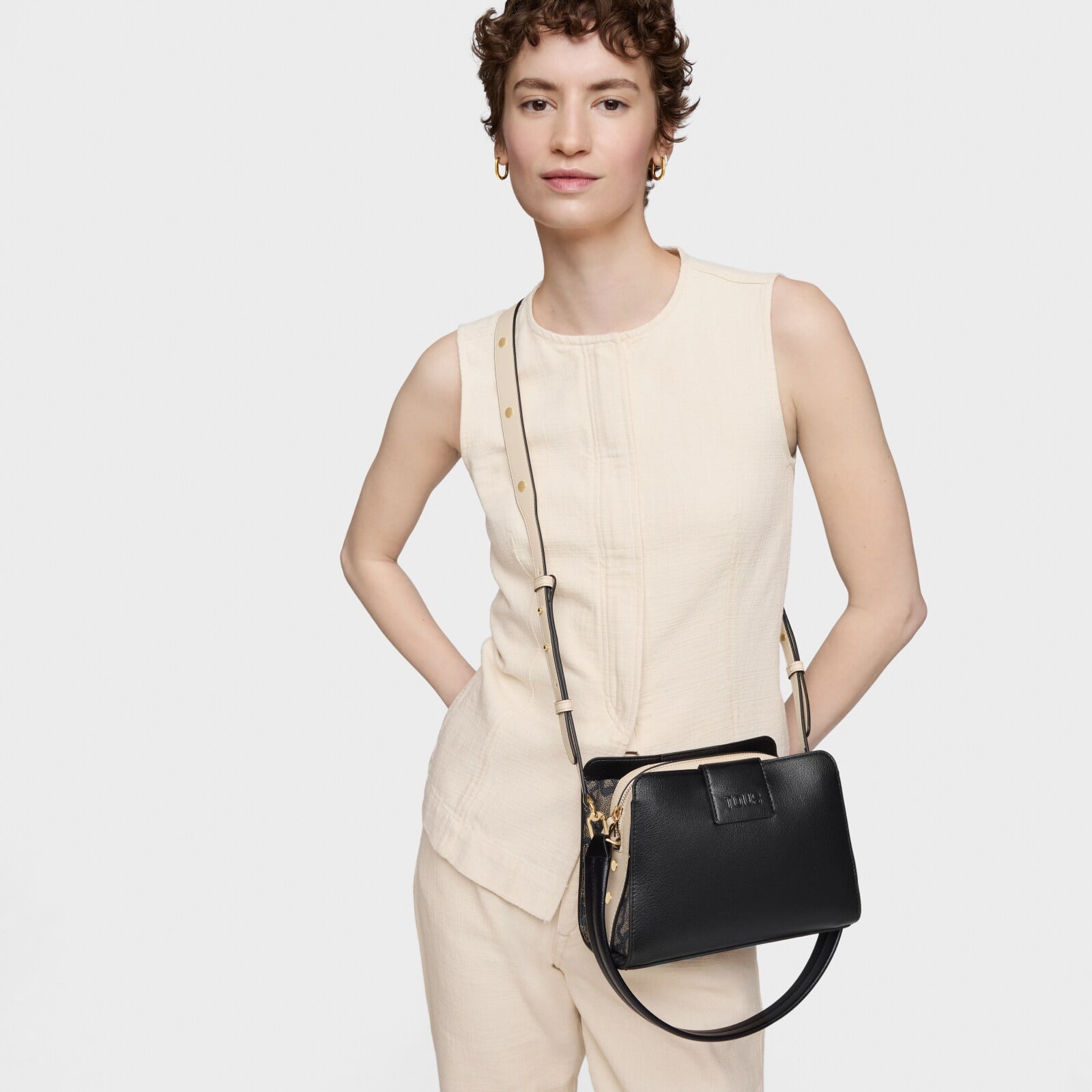 BOLSO CITY S. KAOS TOUS MUJER DE ICON NEGRO - 5