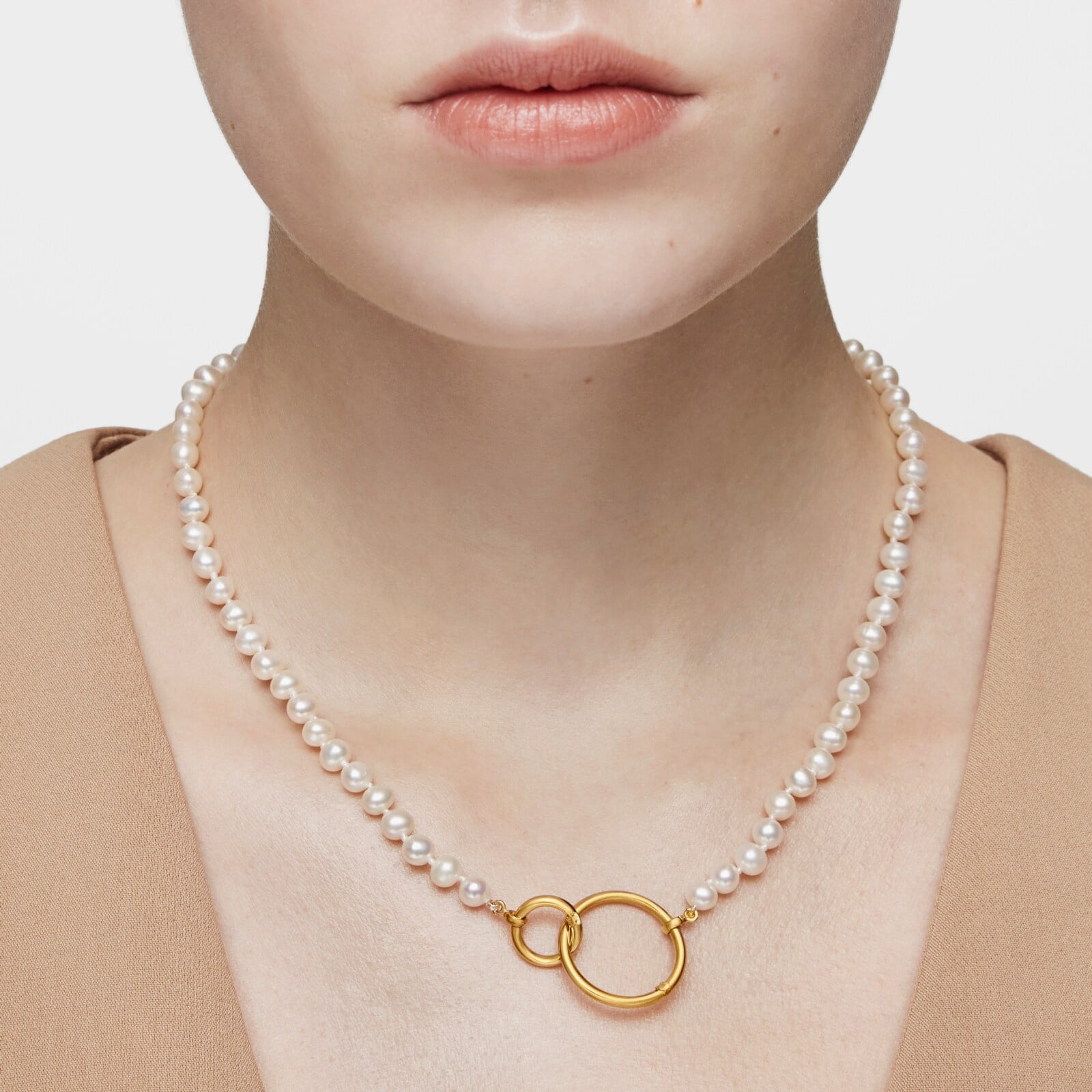 COLLAR PERLAS CULTIVADAS ORO 1 LEY 45CM - 5