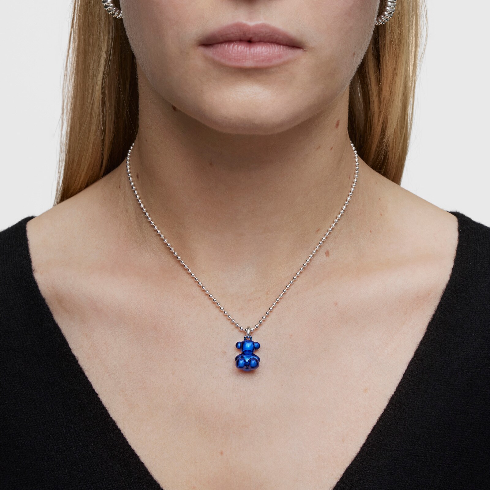 COLGANTE PLATA1ªLEY ACERO ACAB AZUL 16MM - 4