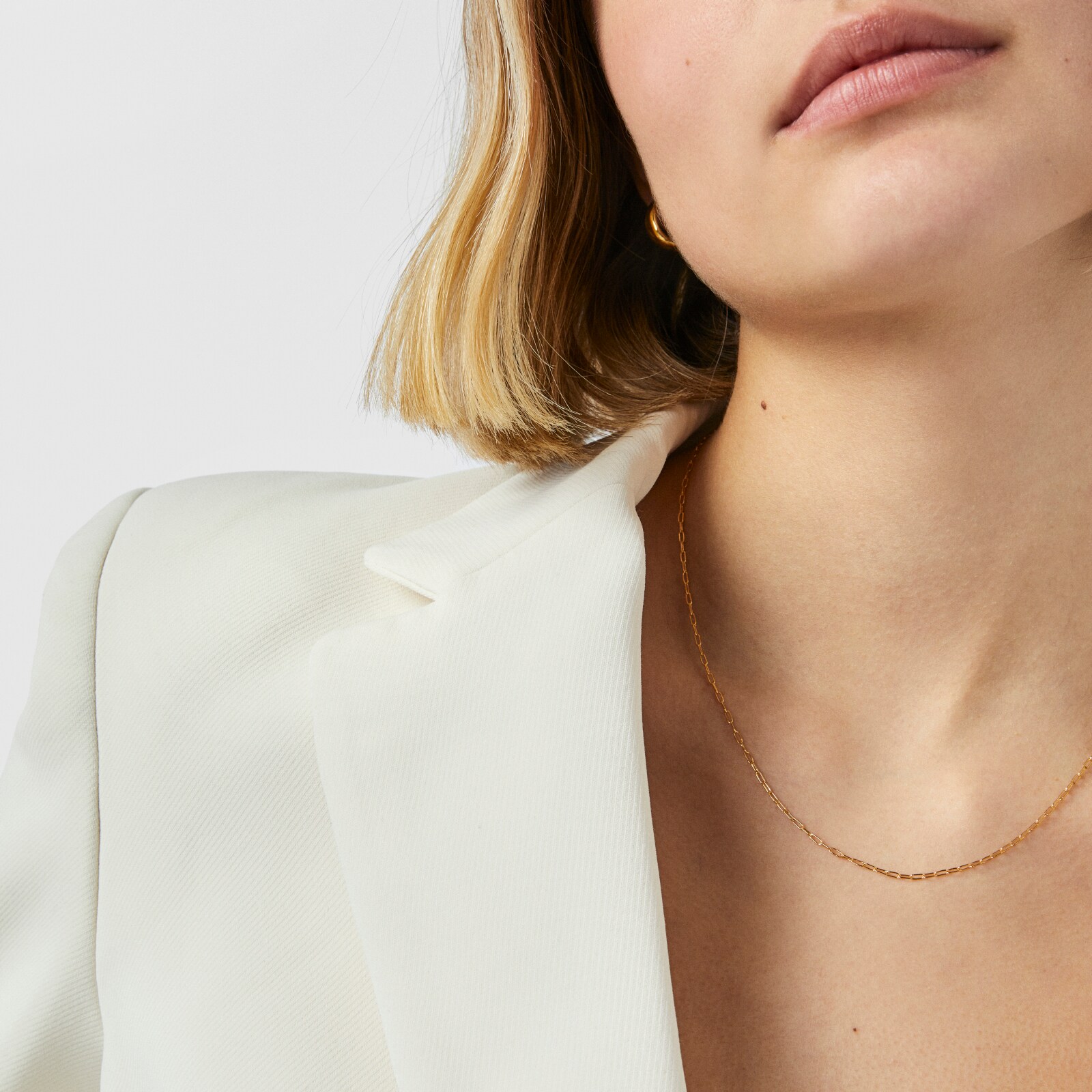 COLLAR GARGANTILLA PLATA 1 LEY BA O ORO 40CM - 4