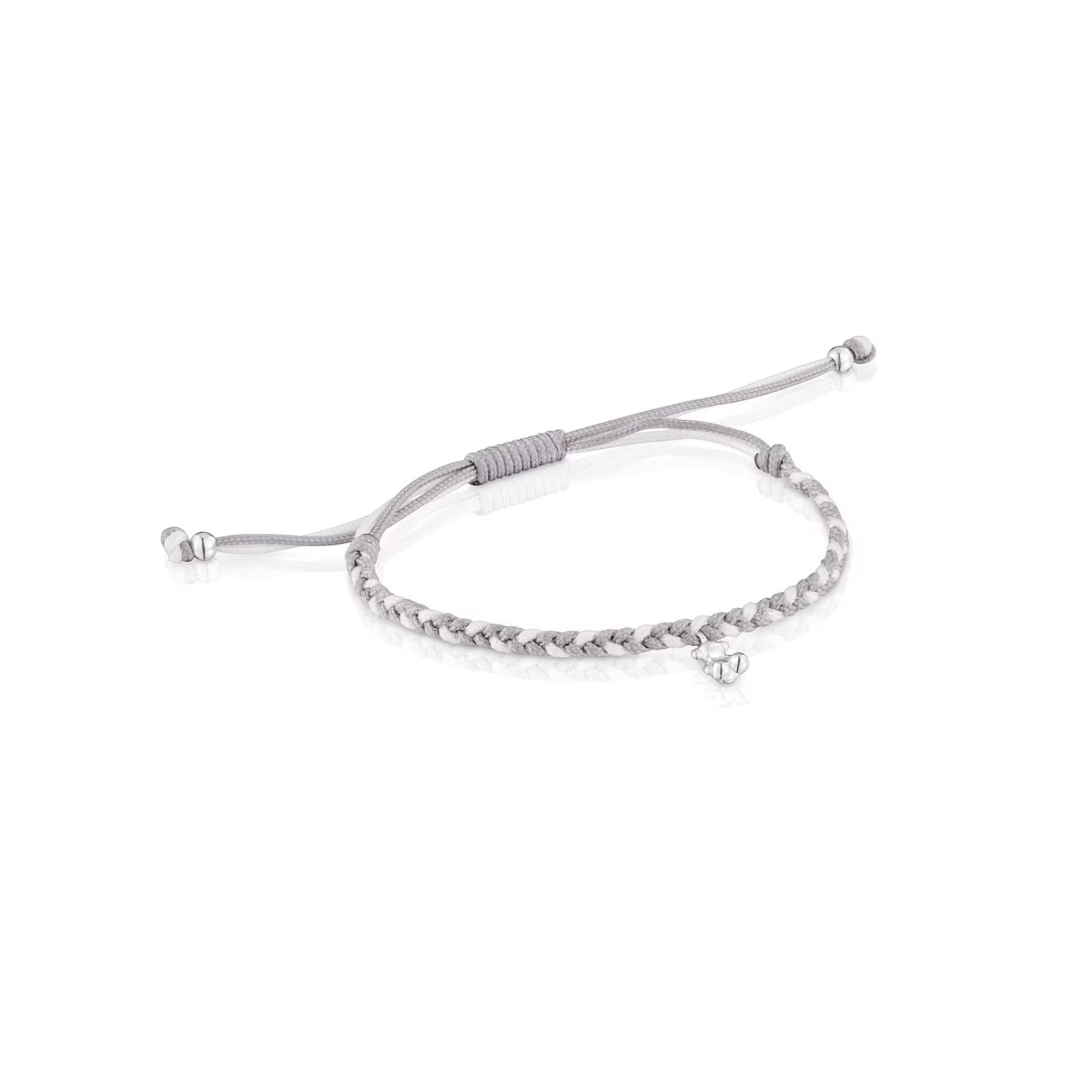 PULSERA CORDON GRIS PLATA OSO TOUS MOTIVOS - 1