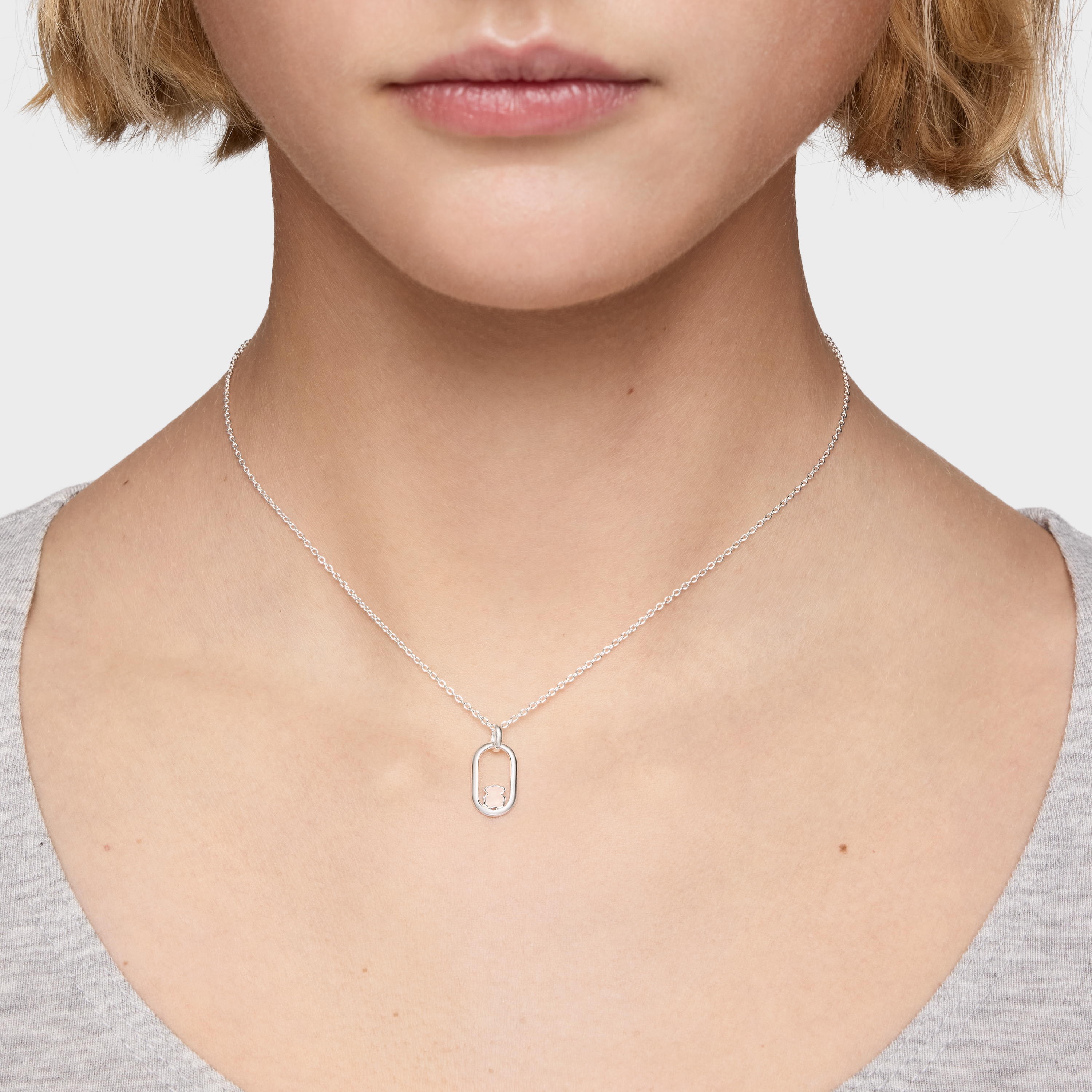 COLLAR COLGANTE DE PLATA 15MM GEMA - 7