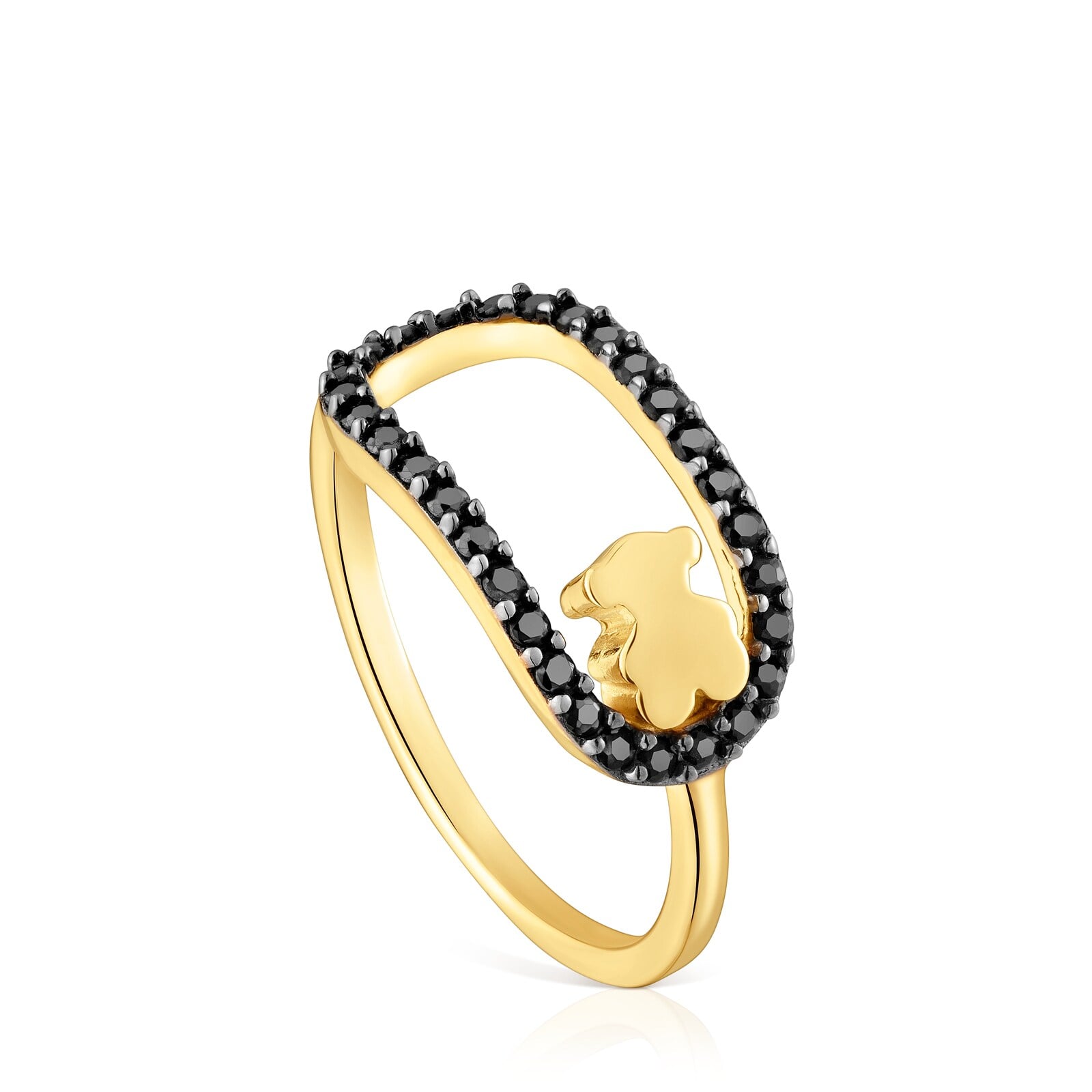 ANILLO TOUS CAMILLE CON BAÑO DE ORO - 1