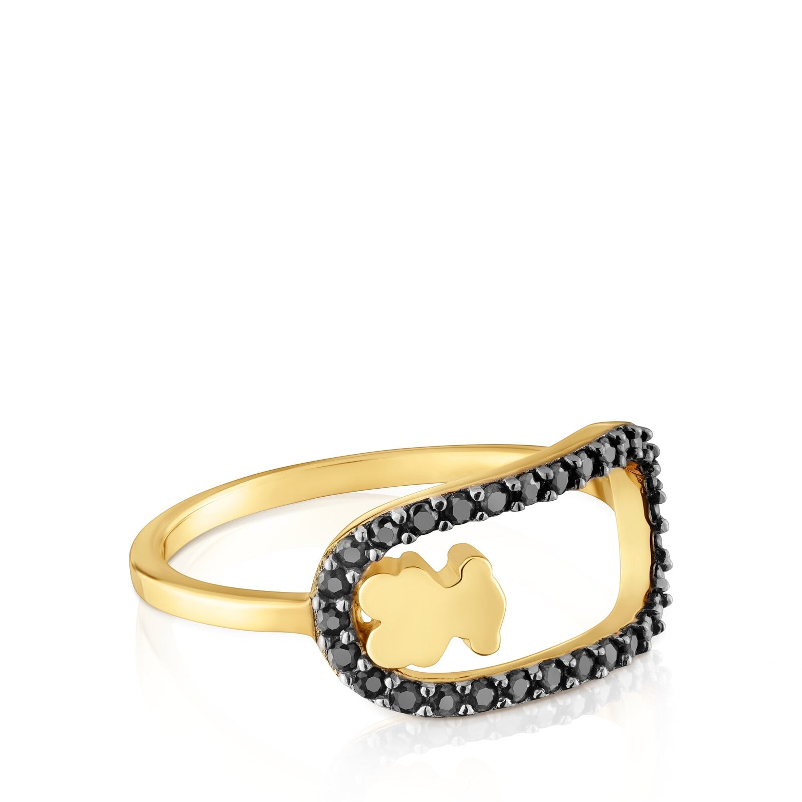 ANILLO TOUS CAMILLE CON BAÑO DE ORO - 2
