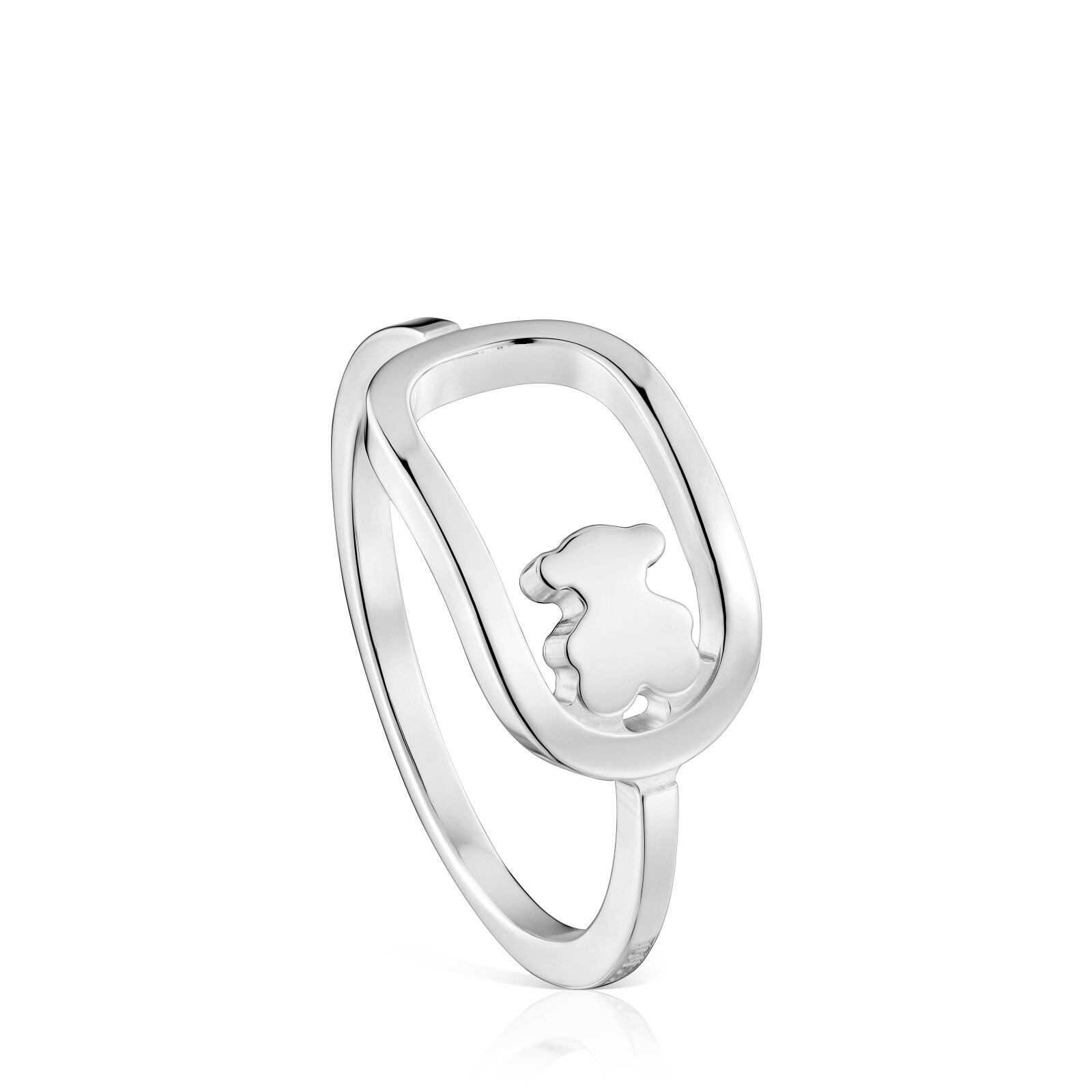 ANILLO DE PLATA 15MM OSO CAMILLE TALLA 14 - 1