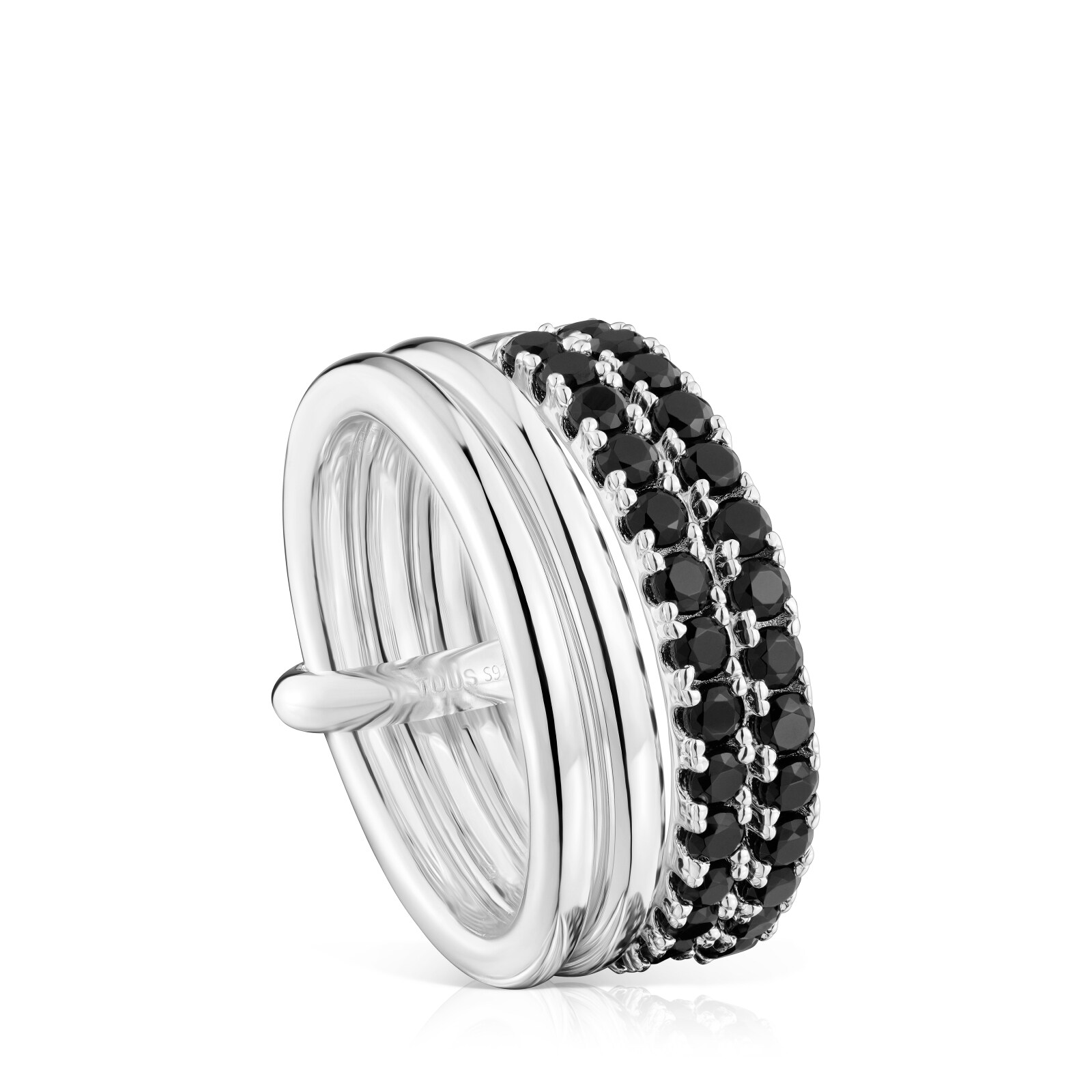 ANILLO DE PLATA 1ERA LEY 4 AROS ESPINELA - 1