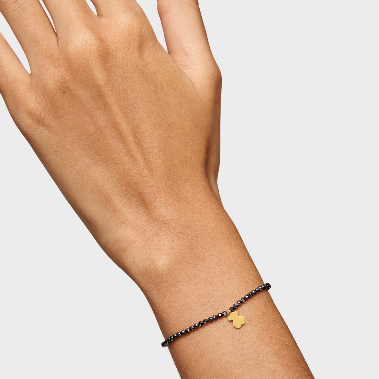 PULSERA HEMATITA PLATA BAÑO OSO TOUS MOTIVOS - 6