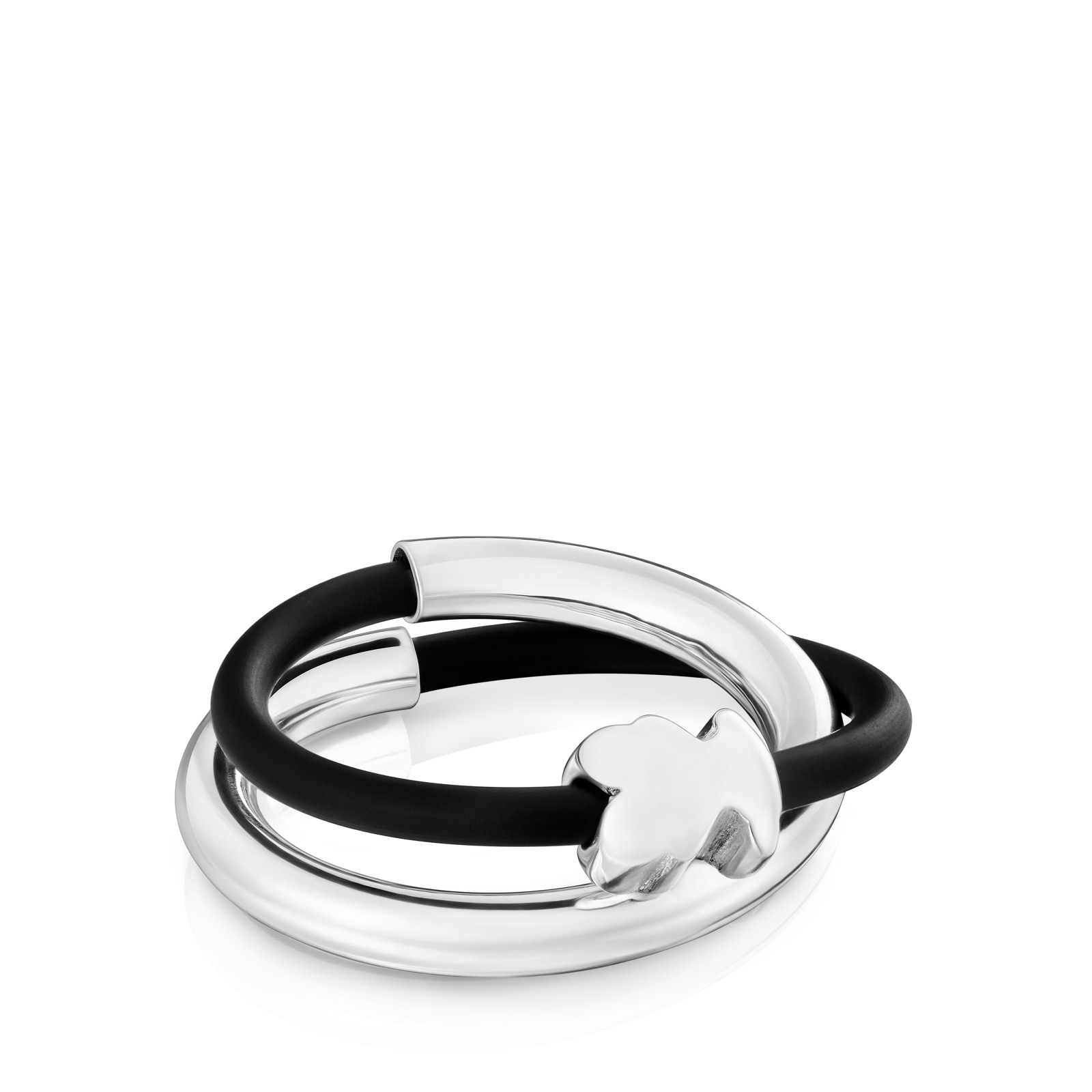 ANILLO DE PLATA OSO 1RA LEY BOLD MOTIF T12 - 2