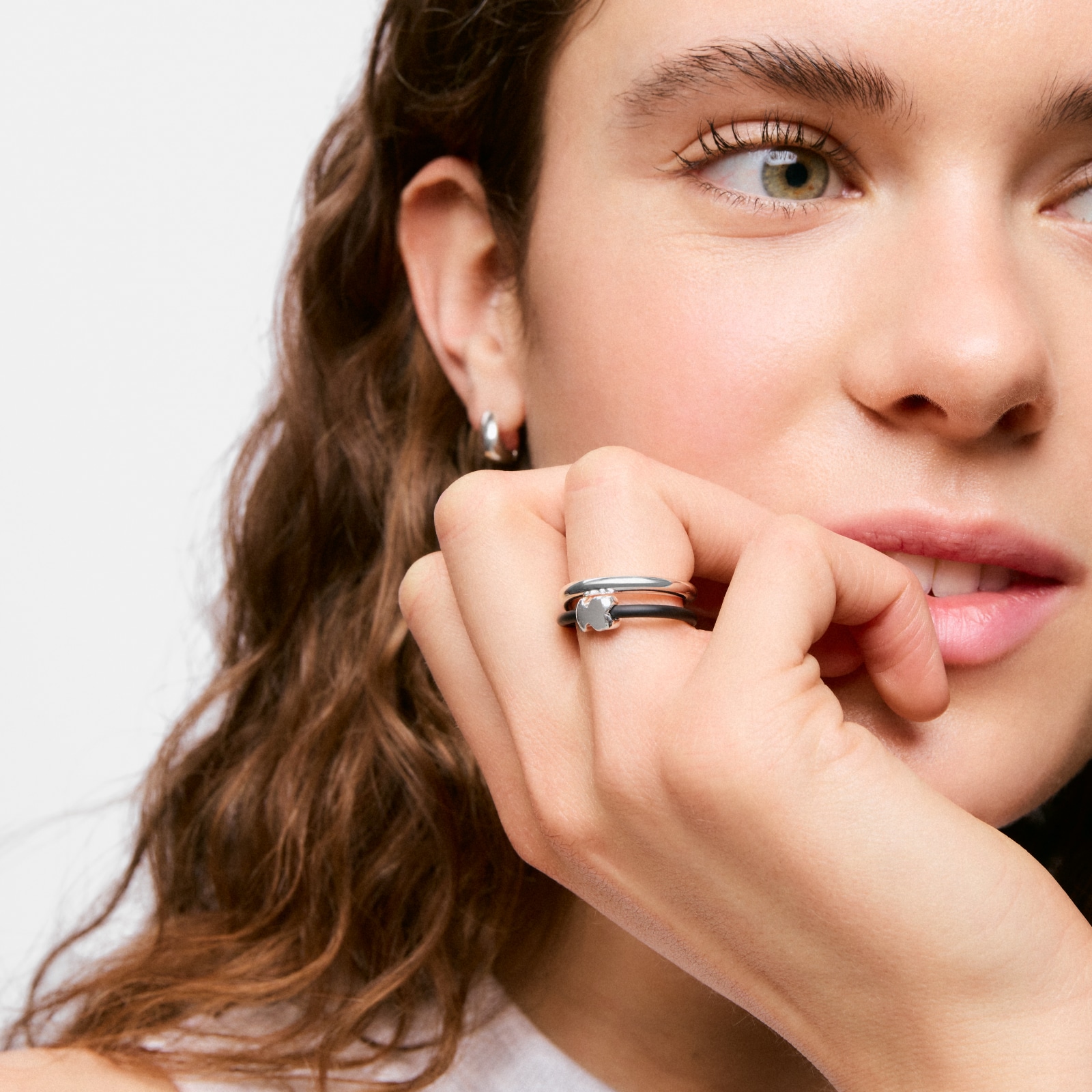ANILLO DE PLATA OSO 1RA LEY BOLD MOTIF T12 - 4