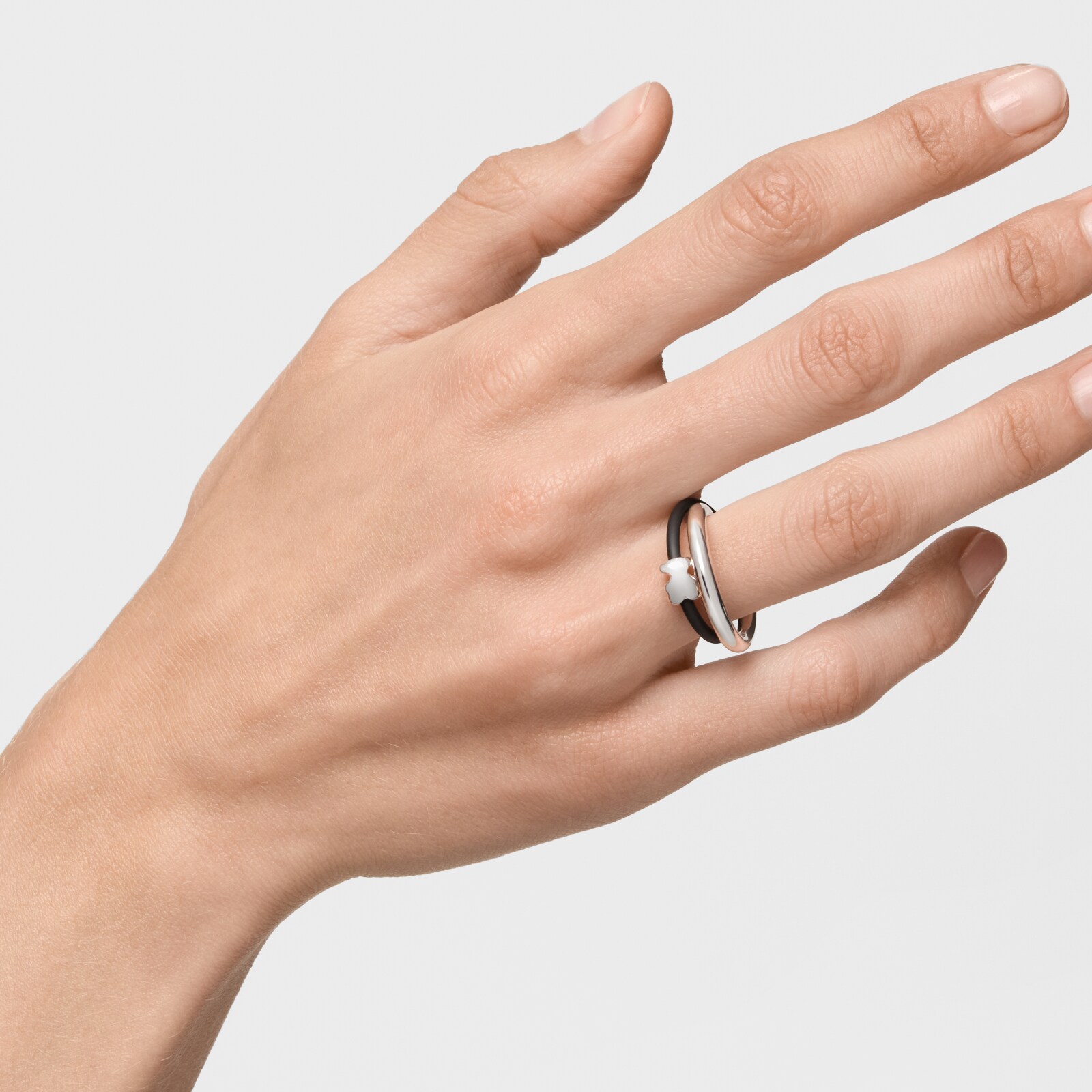ANILLO DE PLATA OSO 1RA LEY BOLD MOTIF T12 - 5