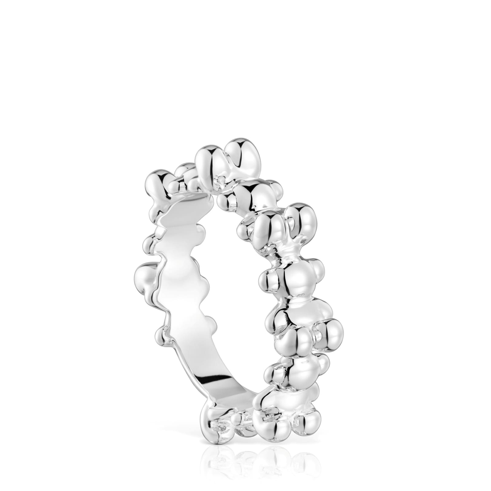 ANILLO MEDIANO PLATA MOTIVOS OSO BOLD BEAR - 1