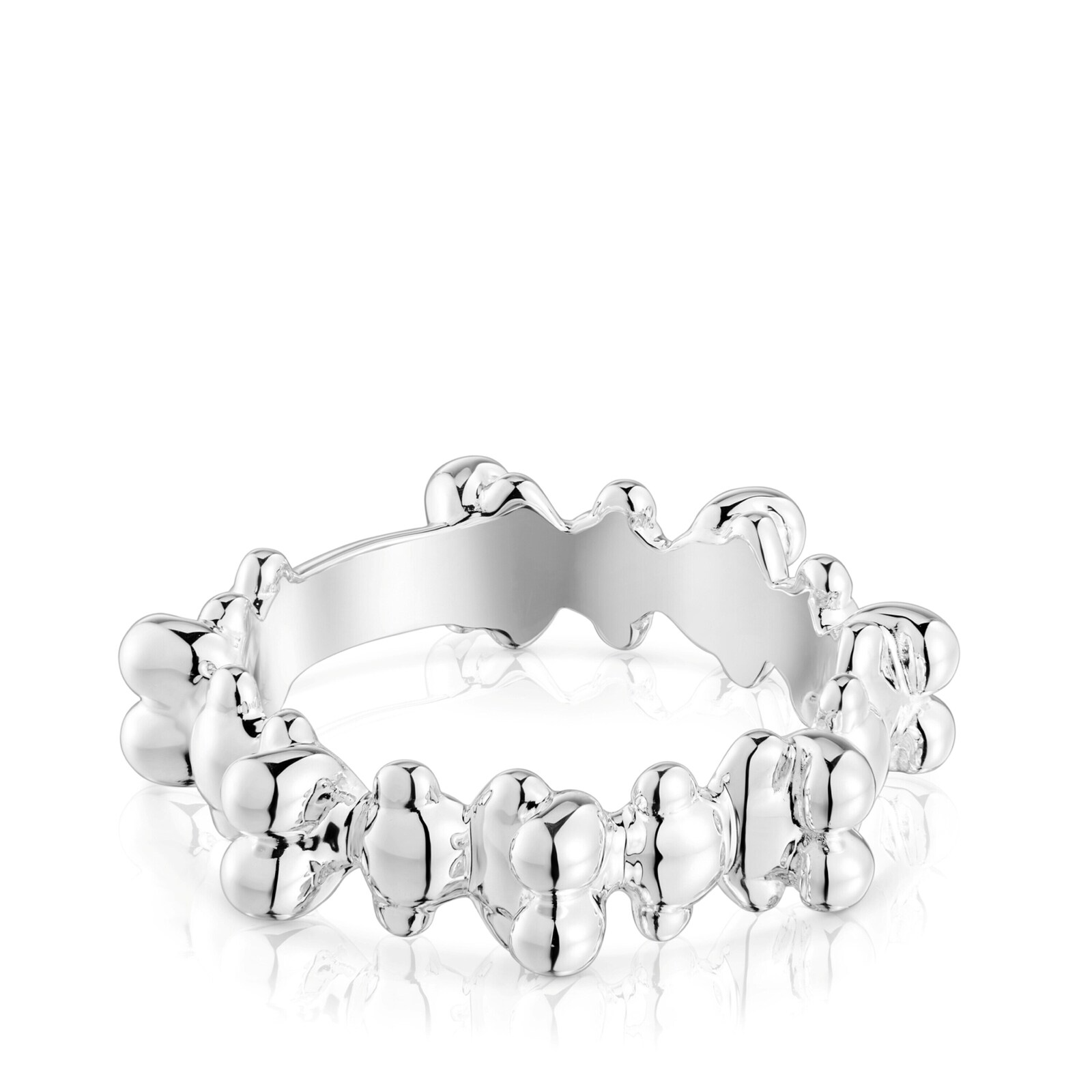 ANILLO MEDIANO PLATA MOTIVOS OSO BOLD BEAR - 2