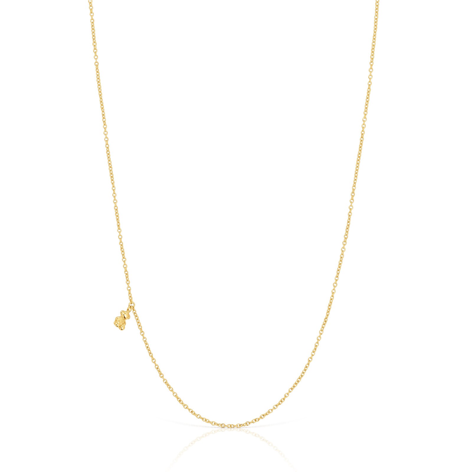 COLLAR CON BAÑO DE ORO 18 KT SOBRE PLATA BEAR - 1
