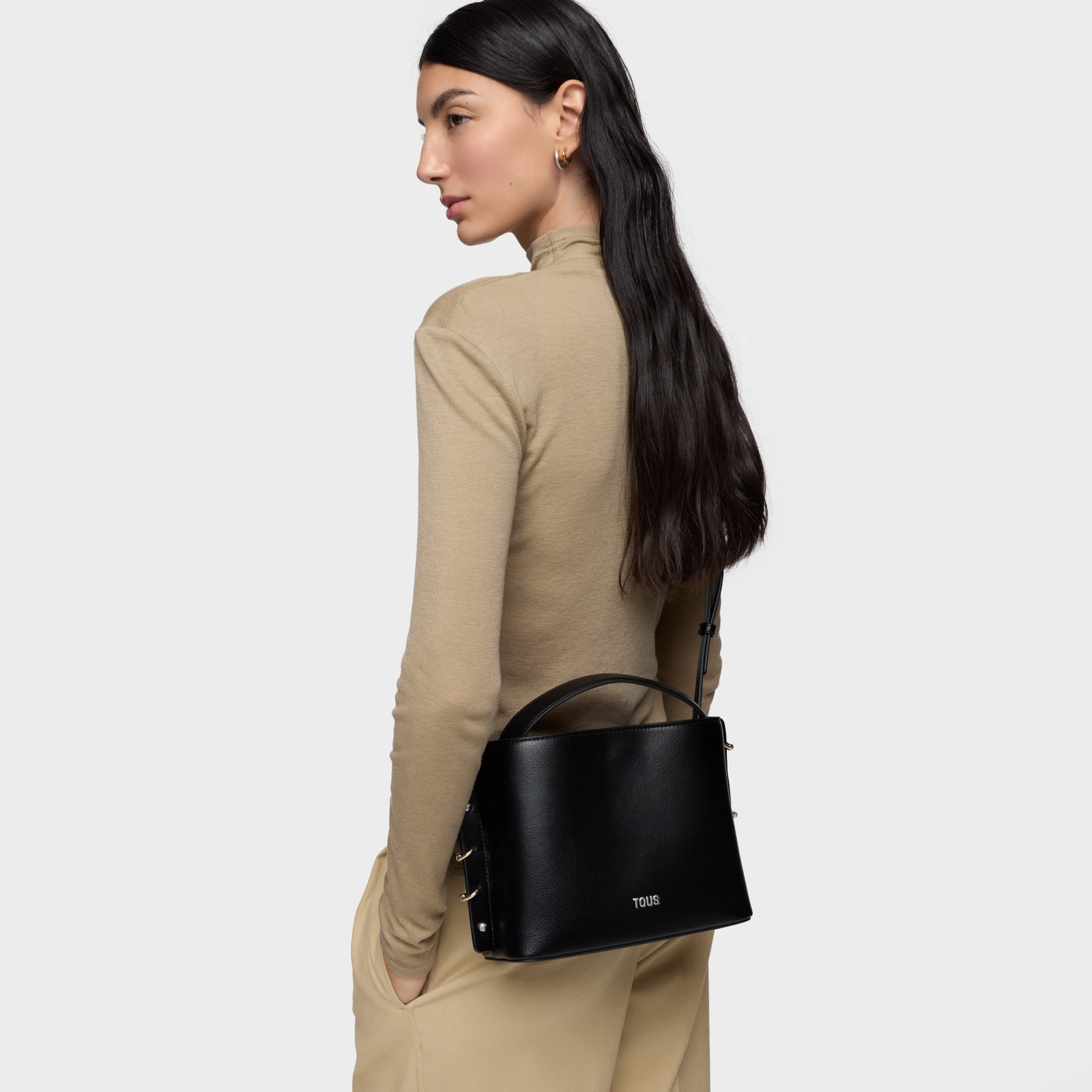BOLSO MEDIANO TOUS JEWELRY STUDS NEGRO - 6