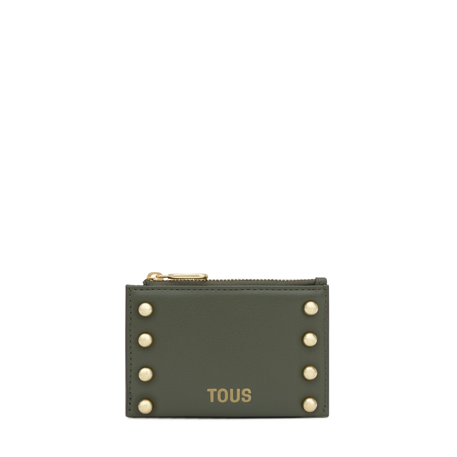 MONEDERO TARJETERO JEWELRY STUDS CAQUI - 1