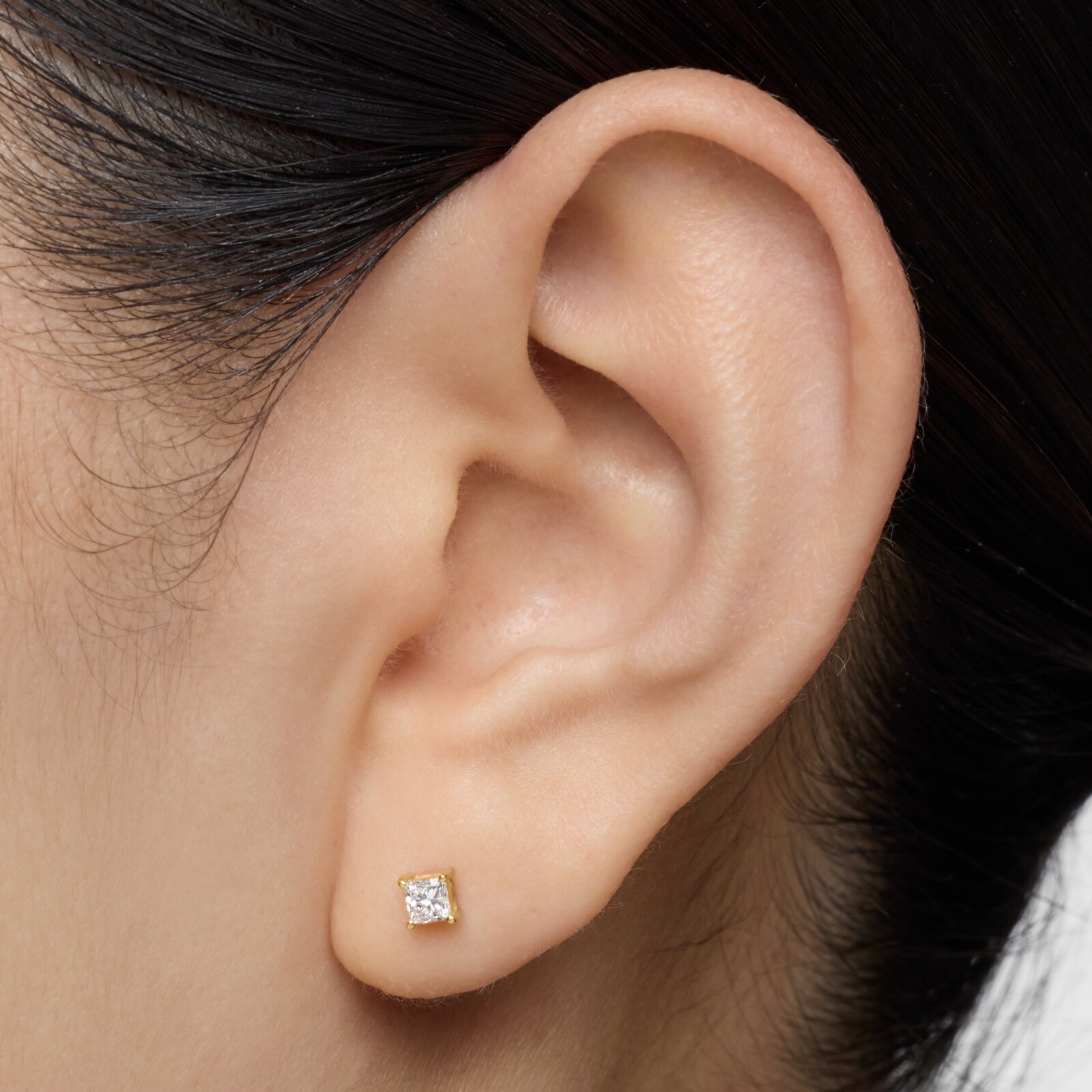 ARETES INDIVIDUAL ACERO ORO 14K 0.16 CT - 5