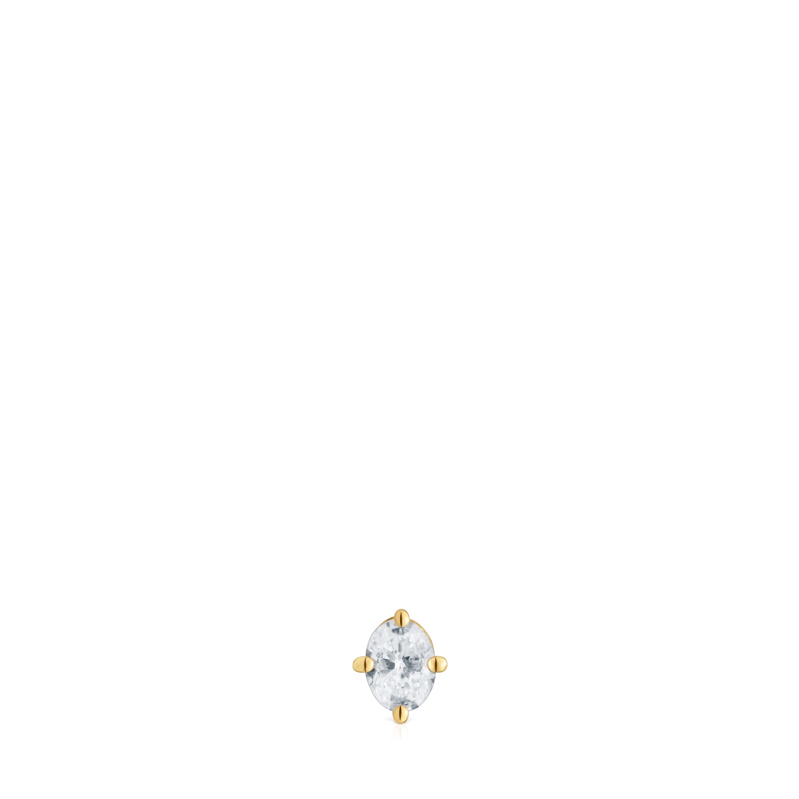 ARETES INDIVIDUAL ACERO ORO 14K 0.15CT - 1