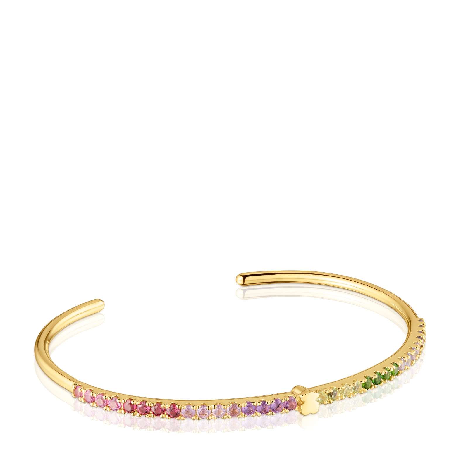 PULSERA ESCLAVA DE PLATA BAÑO ORO STRAIGHT - 1