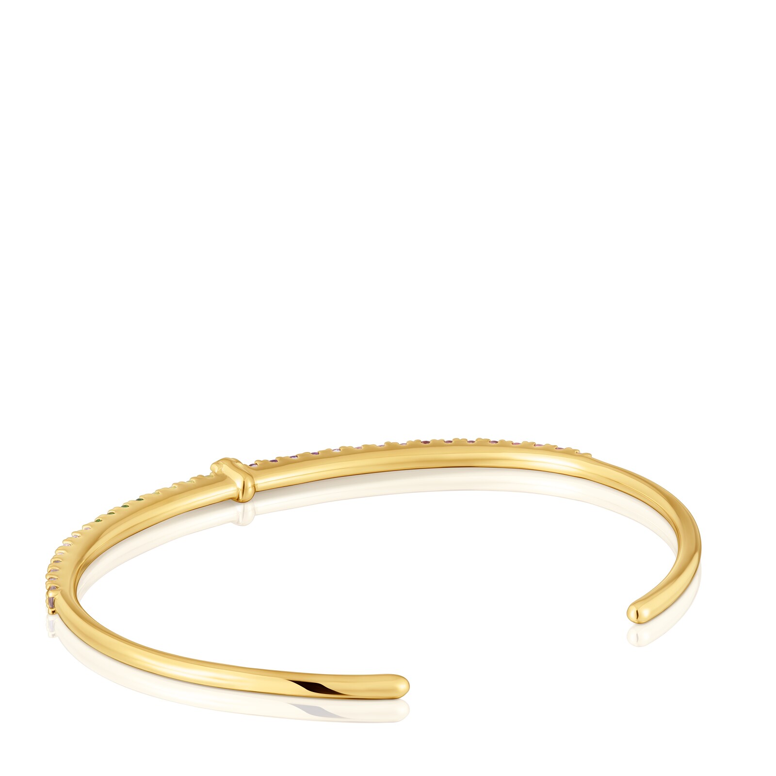 PULSERA ESCLAVA DE PLATA BAÑO ORO STRAIGHT - 3