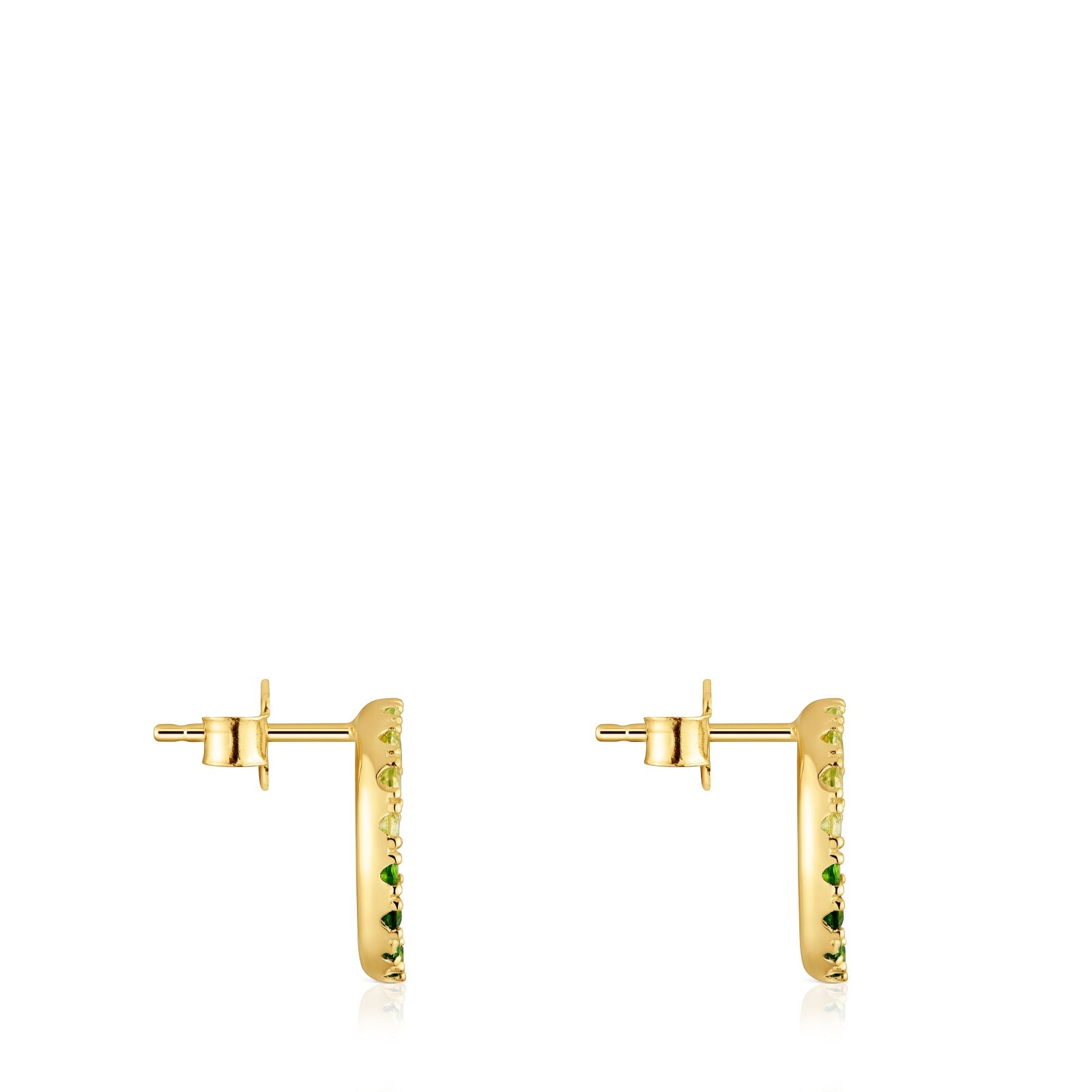 ARETES CIRCULO PLATA BAÑO MULTIGEMA - 2
