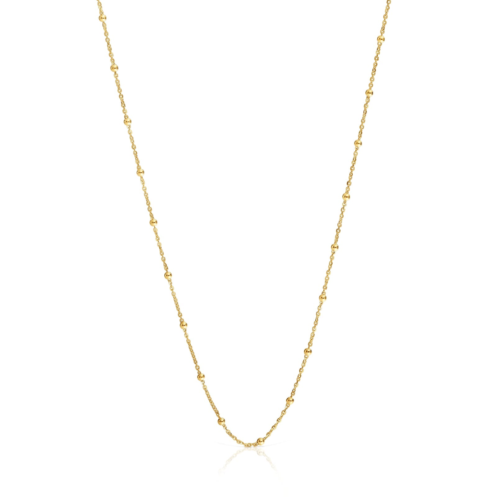 COLLAR BAÑO ORO DE 18 KT SOBRE PLATA BASICS - 1