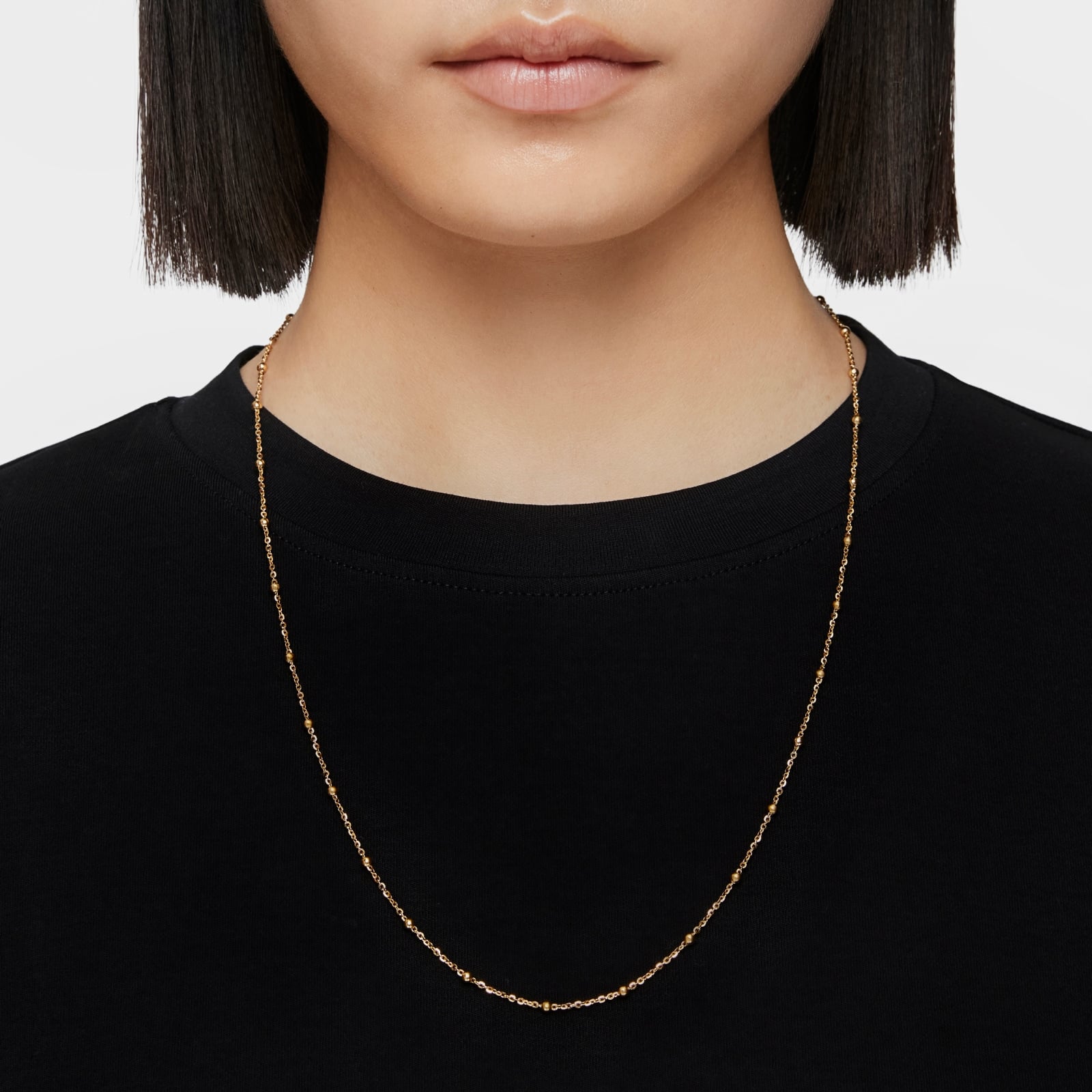 COLLAR BAÑO ORO DE 18 KT SOBRE PLATA BASICS - 4
