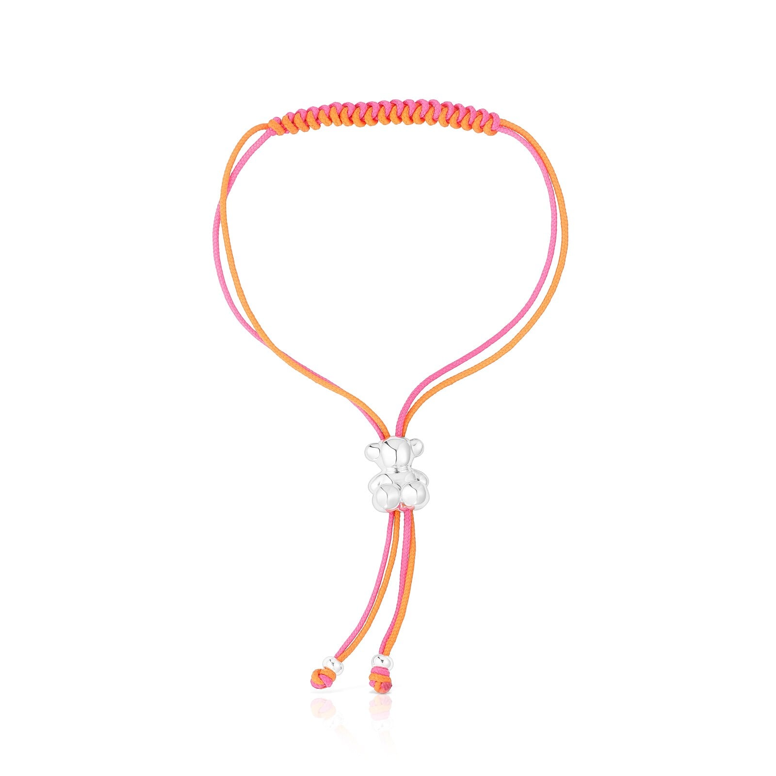 PULSERA CORDÓN BOLD BEAR 1RA LEY OSO DE PLATA - 2