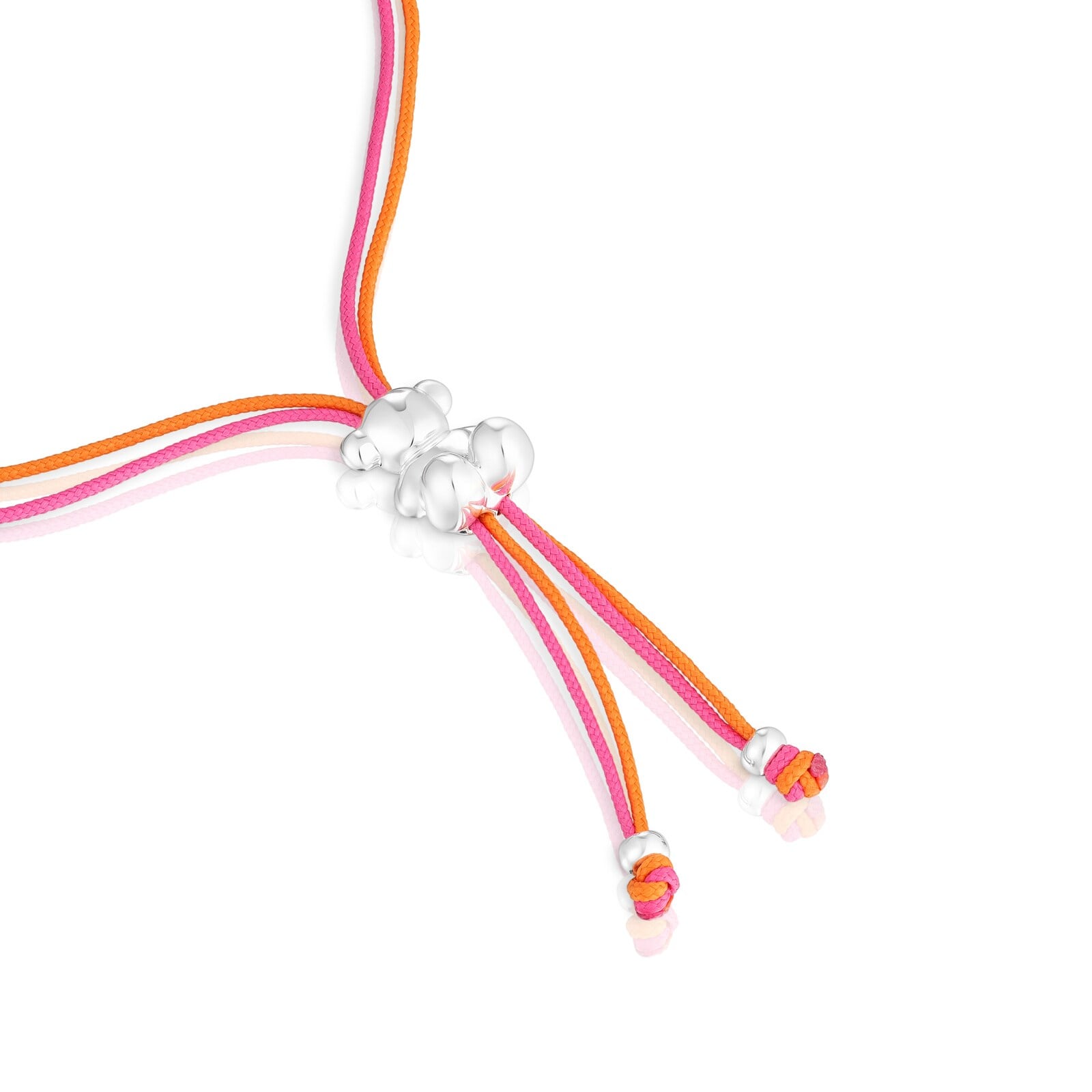 PULSERA CORDÓN BOLD BEAR 1RA LEY OSO DE PLATA - 3