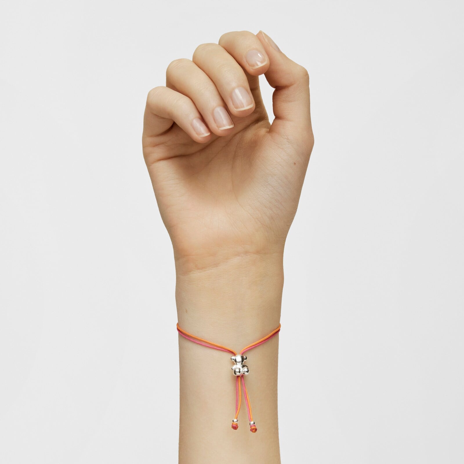 PULSERA CORDÓN BOLD BEAR 1RA LEY OSO DE PLATA - 4