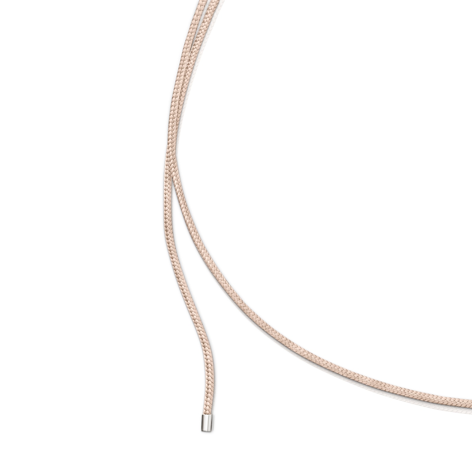 COLLAR LARGO DE PLATA TOUS BASICS BEIGE - 2